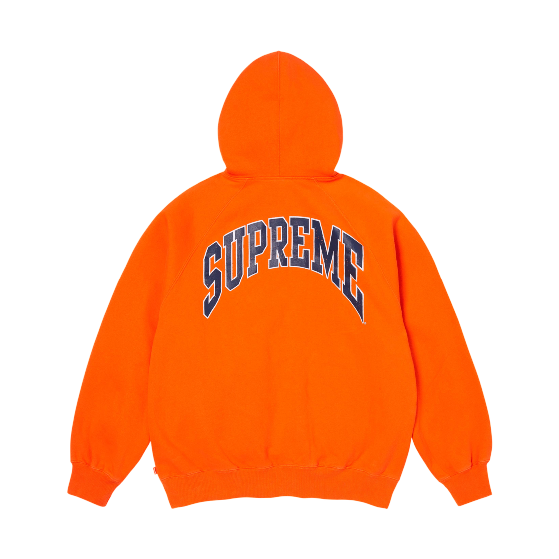 슈프림 크랙 래글런 집업 후드 스웨트셔츠 다크 오렌지 - 26SS(Supreme Cracked Raglan Zip Up Hooded Sweatshirt Dark Orange - 26SS) - 2