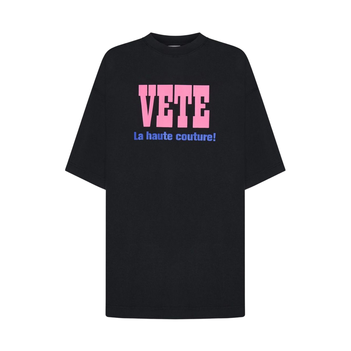 베트멍 라 오트 꾸뛰르 티셔츠 블랙(Vetements La Haute Couture T-Shirt Black)