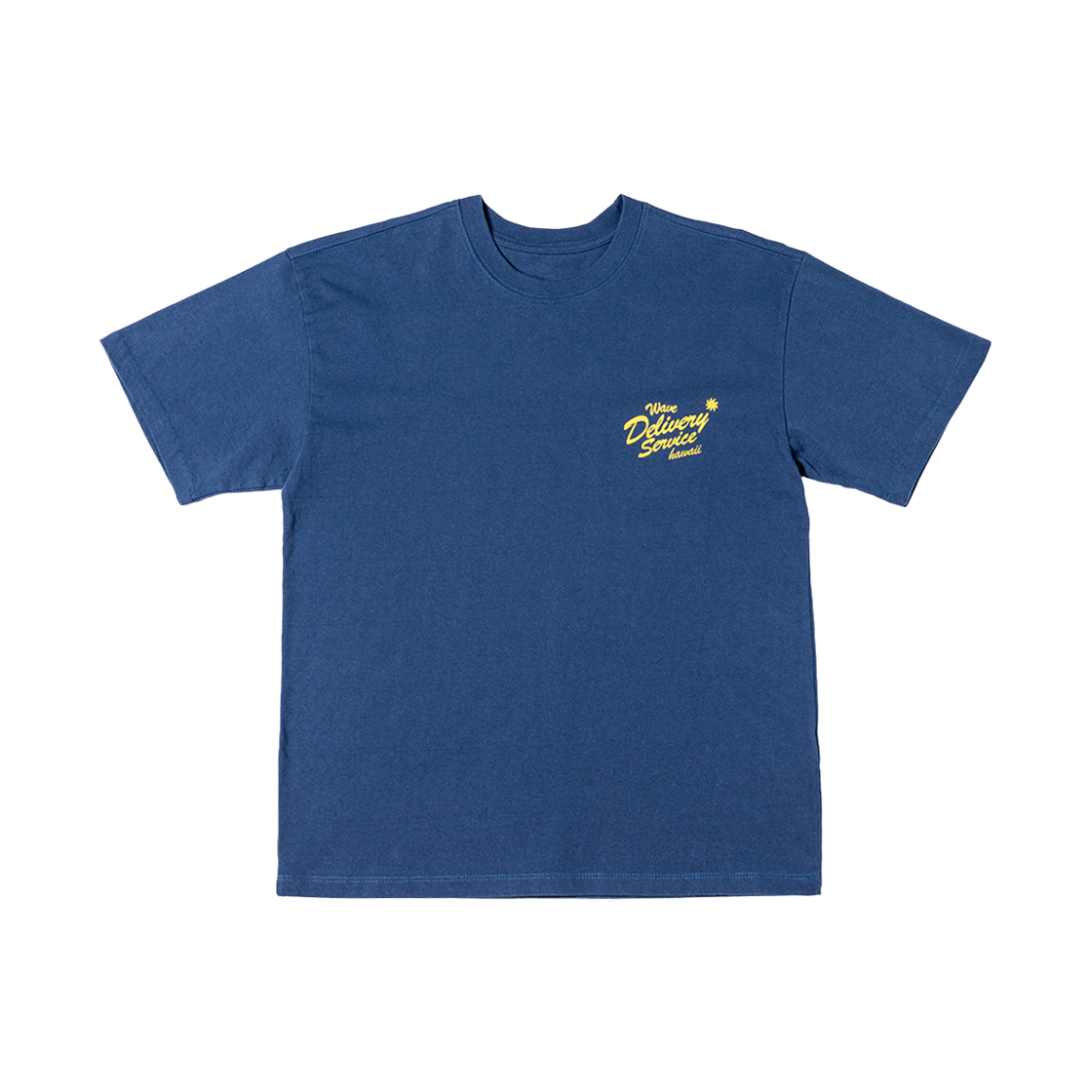 빅웨이브 컬렉티브 웨이브 딜리버리 서비스 반팔 티셔츠 인디고 블루(BIGWAVE COLLECTIVE Wave Delivery Service Tee Indigo Blue) - 2