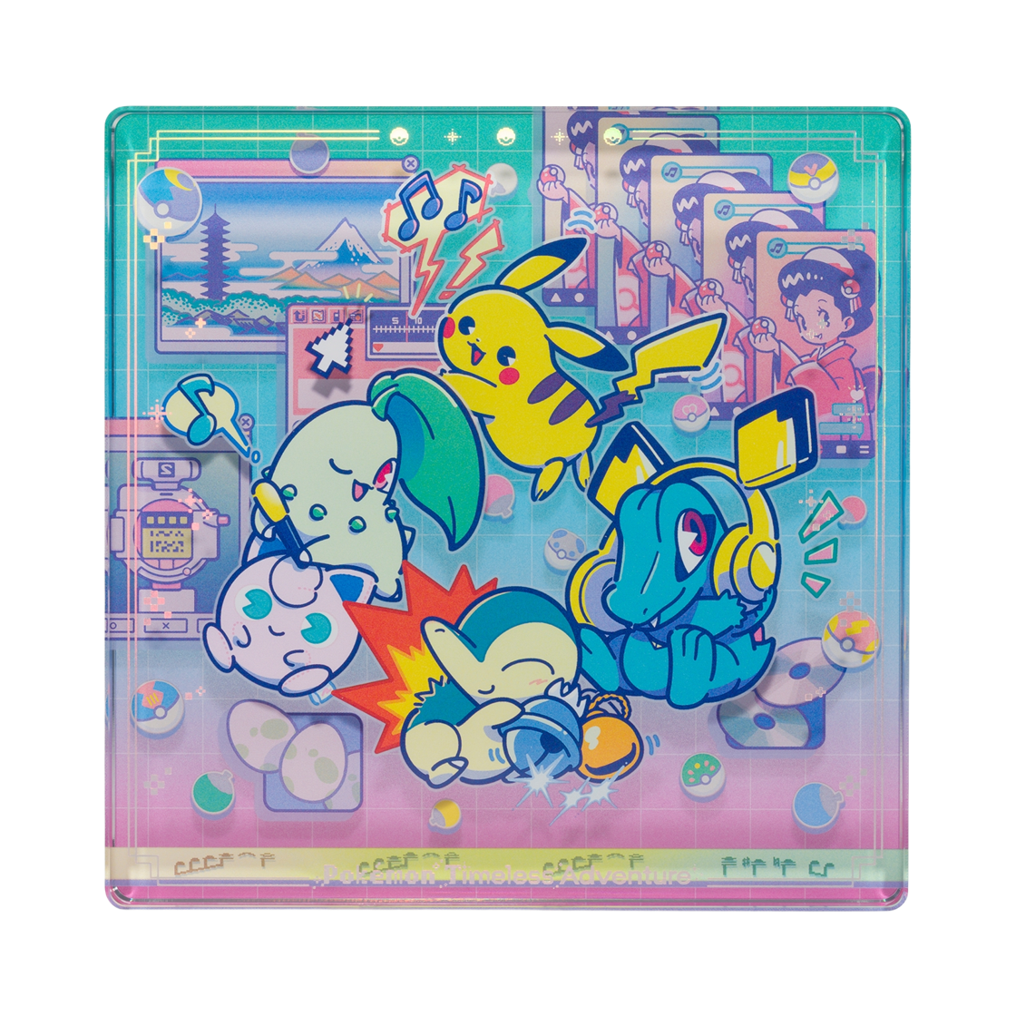 - Pokemon Timeless Adventure Acrylic Block