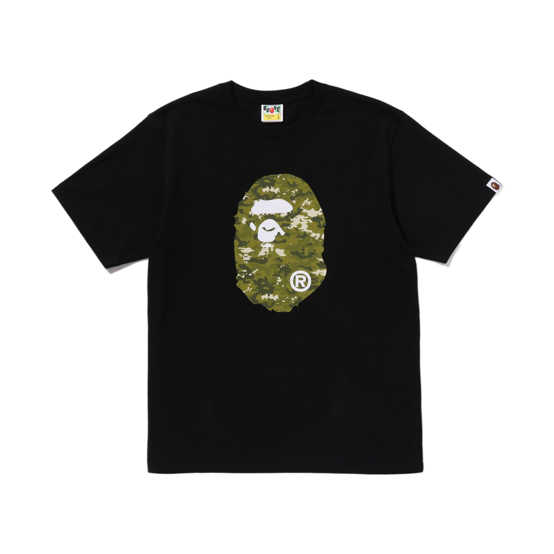 - BAPE Multi Pixel Camo Ape Head T-Shirt Black