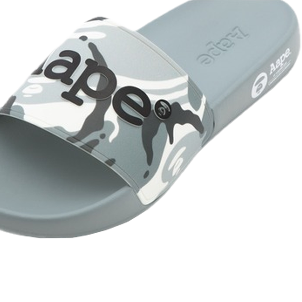 에이프 메인 로고 슬라이드 슈즈 화이트 멀티 - 26SS(AAPE Main Logo Slides Shoes White Multi - 26SS) - 5