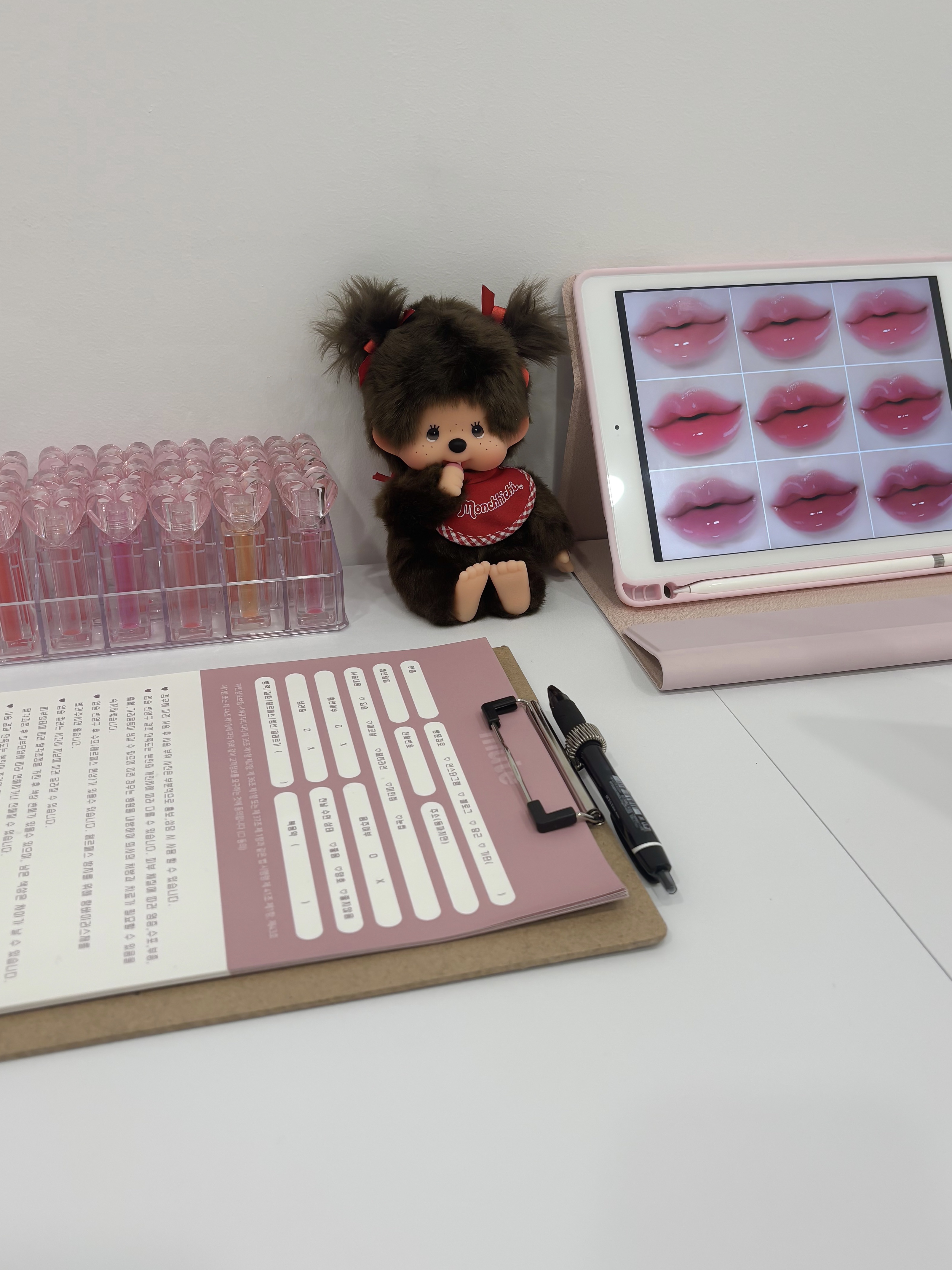 Monchhichi Premium Standard Monchhichi S Brown Girl Twin Tail 착용 스타일 - 1