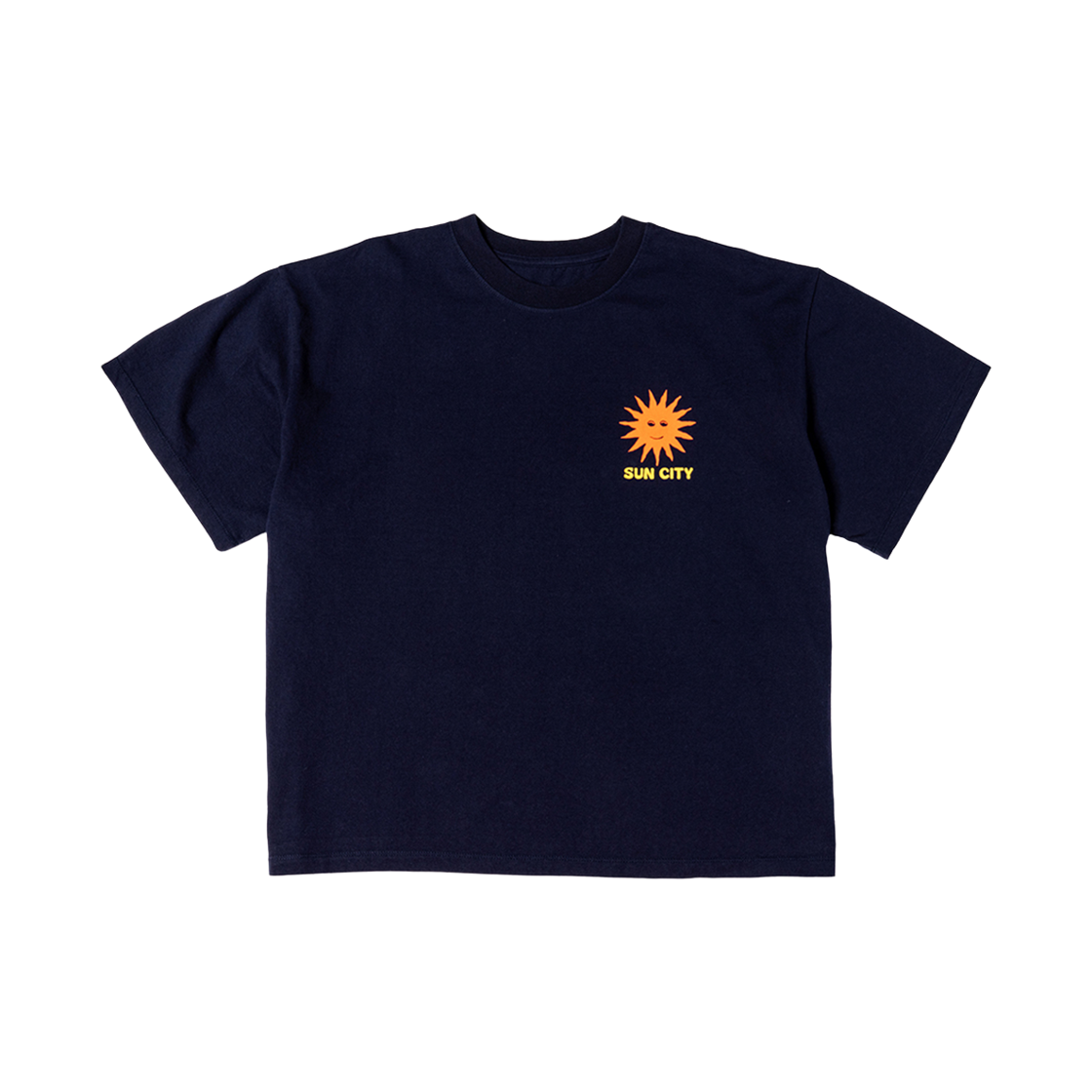 빅웨이브 컬렉티브 선시티 스마일 박서핏 티셔츠 네이비(BIGWAVE COLLECTIVE Sun City Smile Boxier Tee Navy) - 2