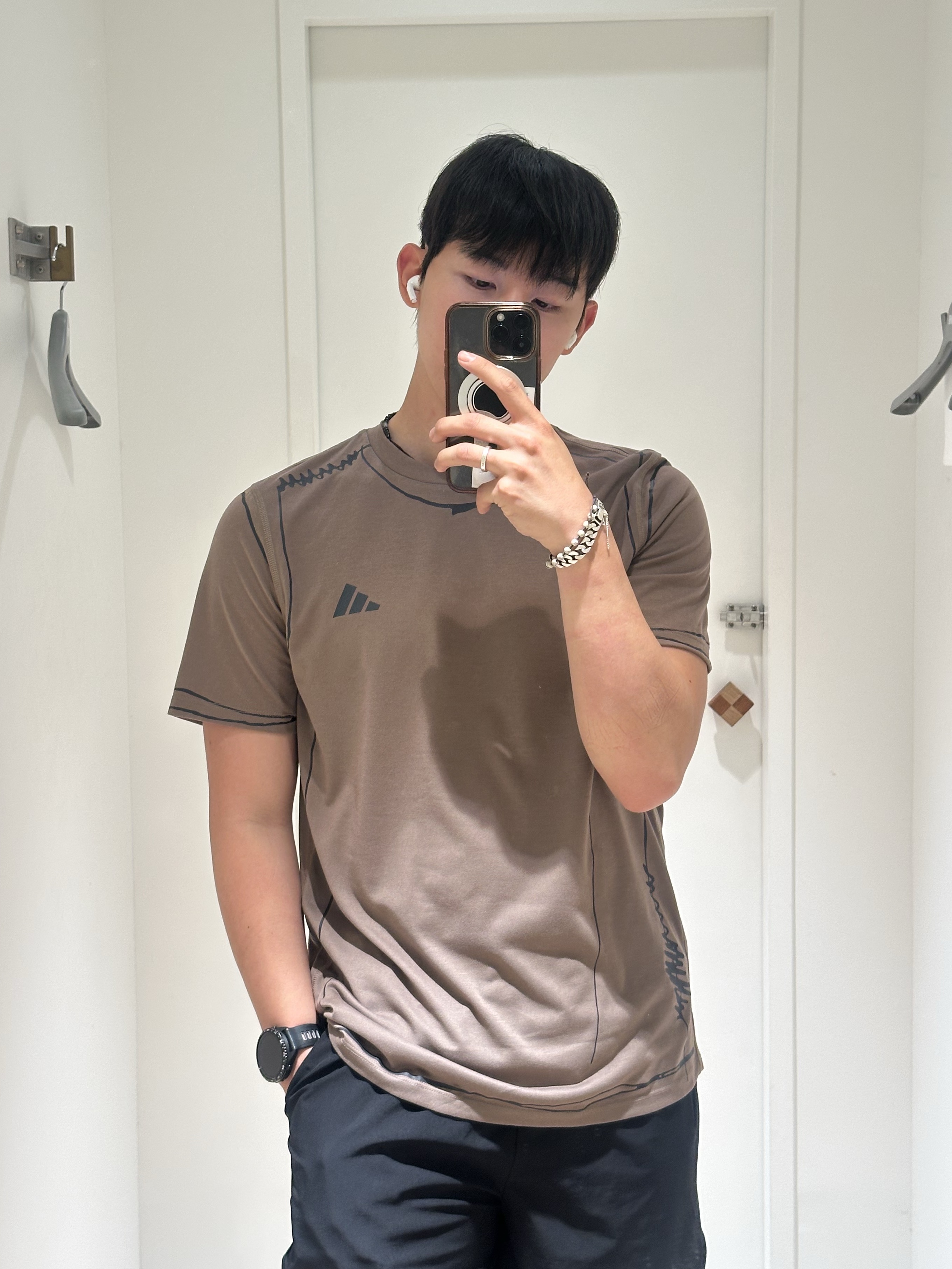 Adidas x Song for the Mute Adi365 Running Unitefit T-Shirt Trace Brown - KR Sizing 착용 스타일 - 1
