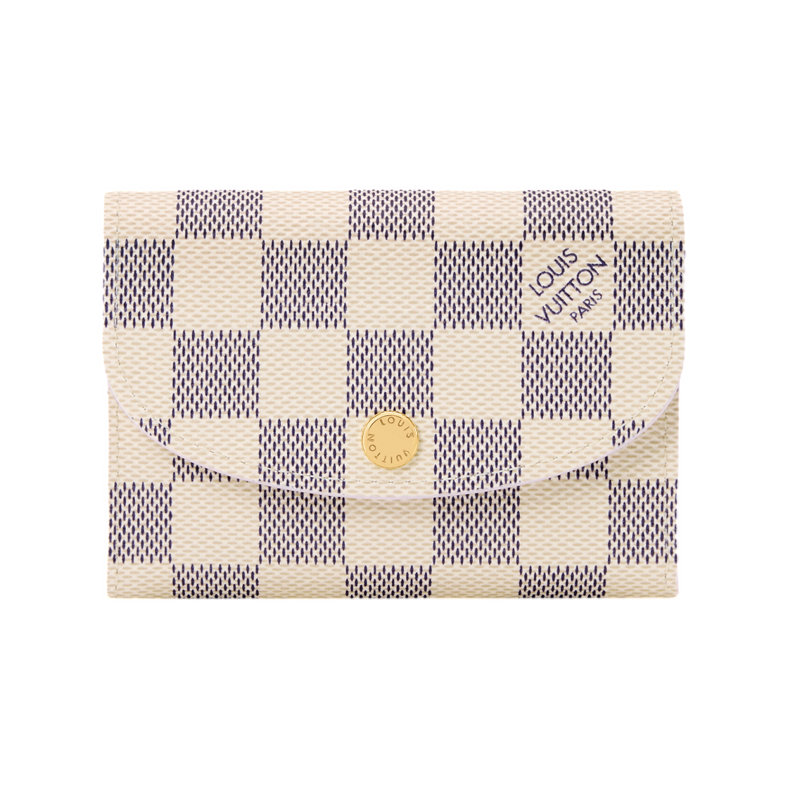 N40949 Louis Vuitton Rosalie Coin Purse Damier Azur Light Bliss
