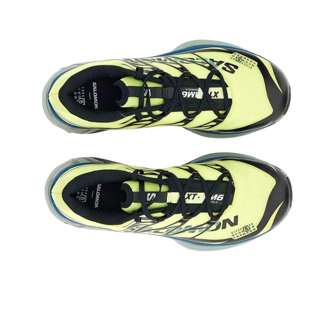 살로몬 x MM6 메종 마르지엘라 XT 써니 라임 블랙(Salomon x MM6 Maison Margiela XT Sunny Lime Black) - 2