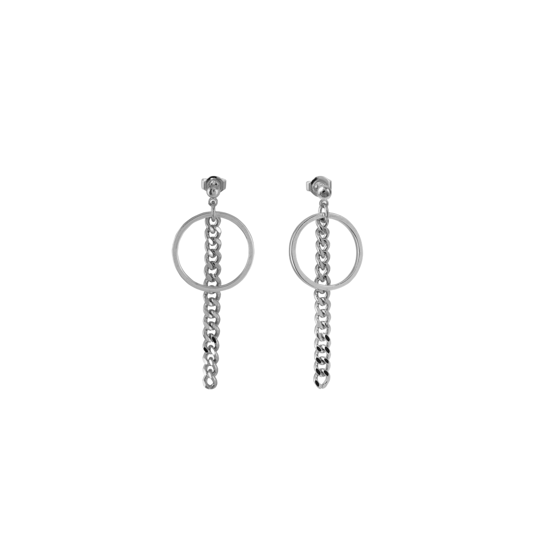 논논 링 체인 이어링(Nonenon Ring Chain Earring)