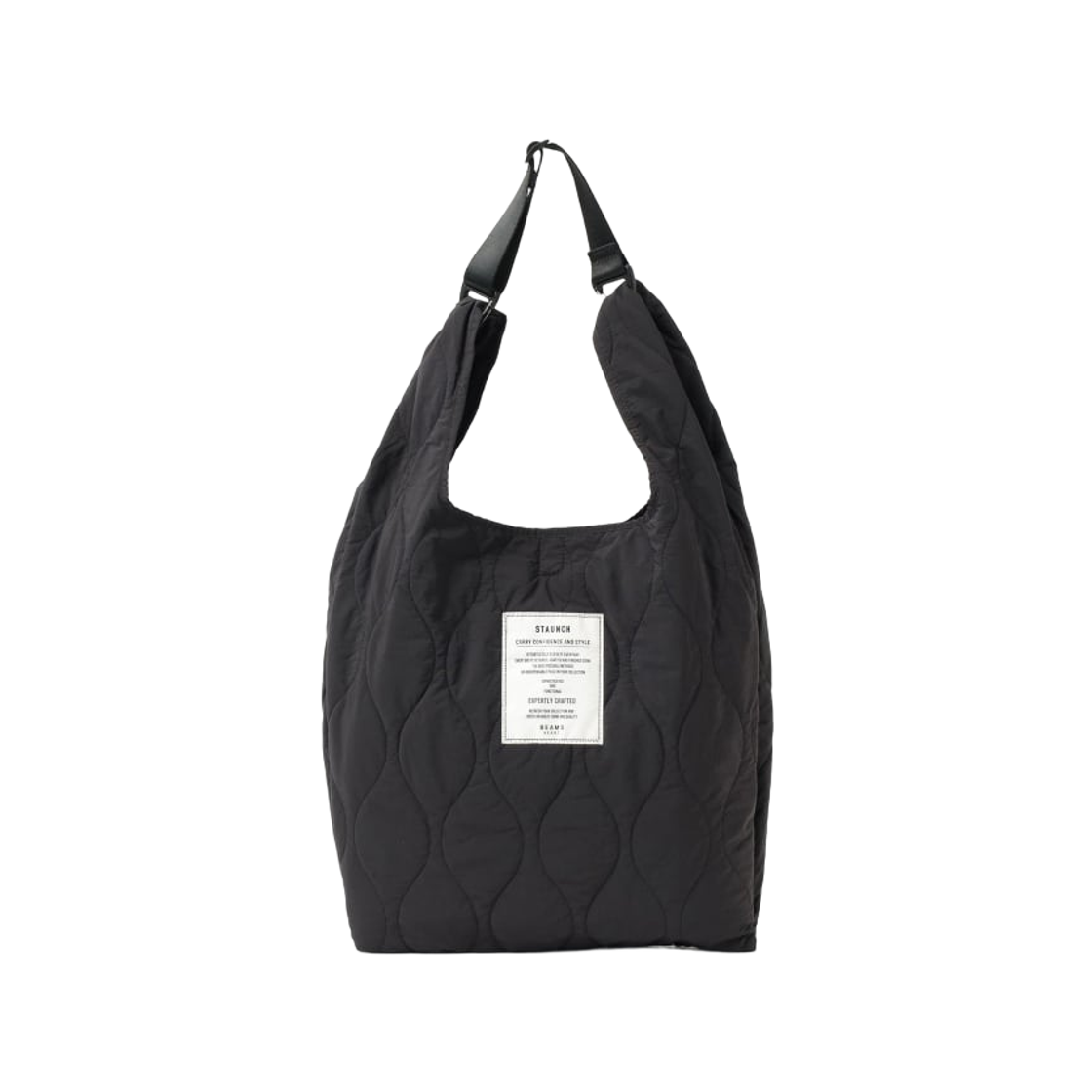 빔즈 하트 밀리터리 퀄티드 핸드백 블랙(Beams Heart Military Quilted Handbag Black)