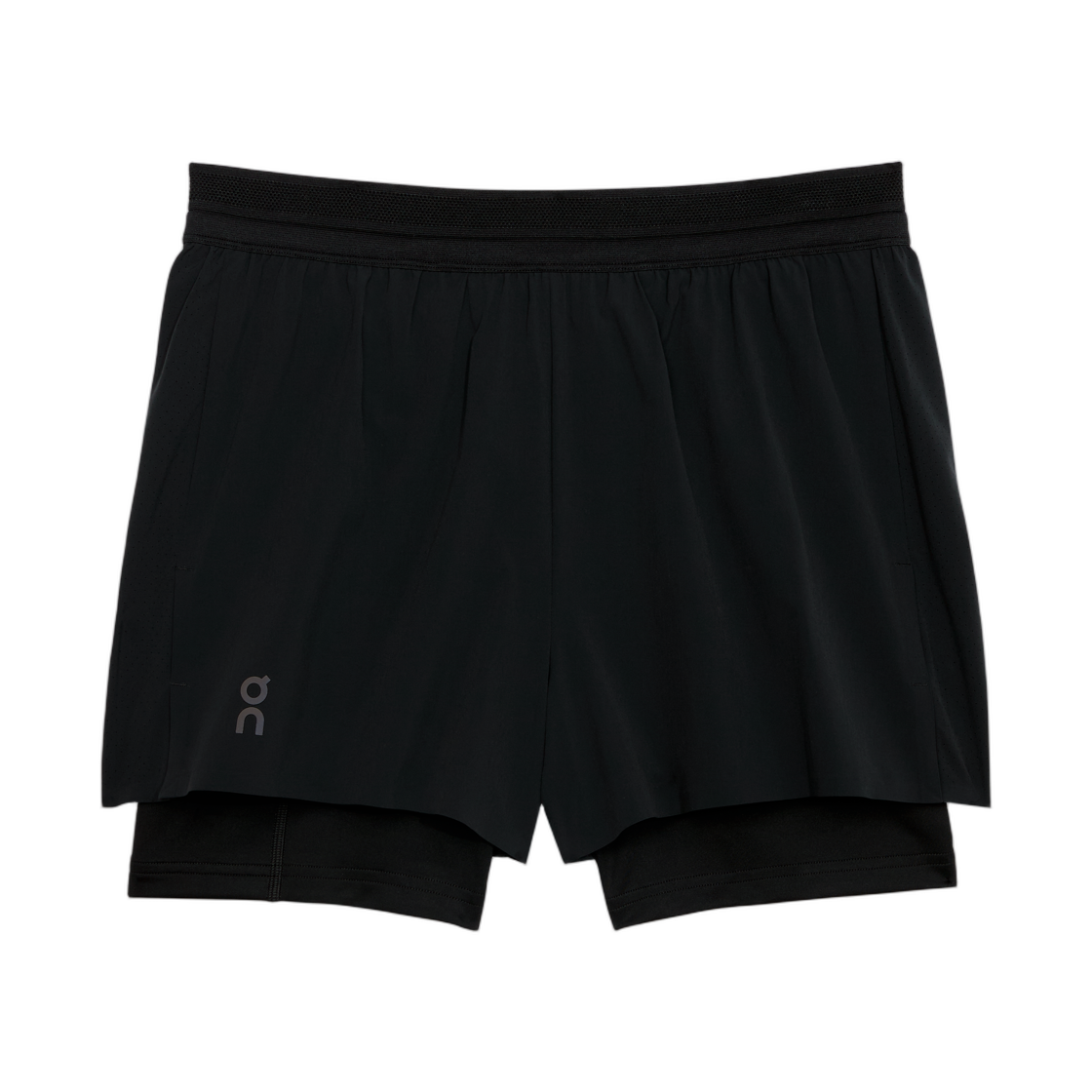 (W) 온 러닝 3인치 퍼포먼스 2/1 쇼츠 블랙((W) On Running 3 inch Performance 2/1 Shorts Black) - 1
