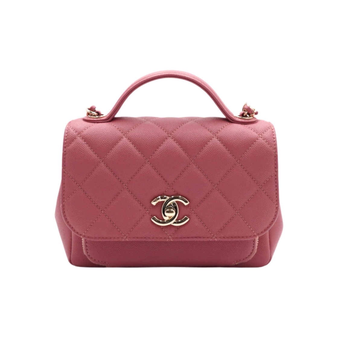 ITE3DTA7GSCD Chanel Business Affinity Caviar Small Top Handle Tote Bag Gold Chain Shoulder Strap