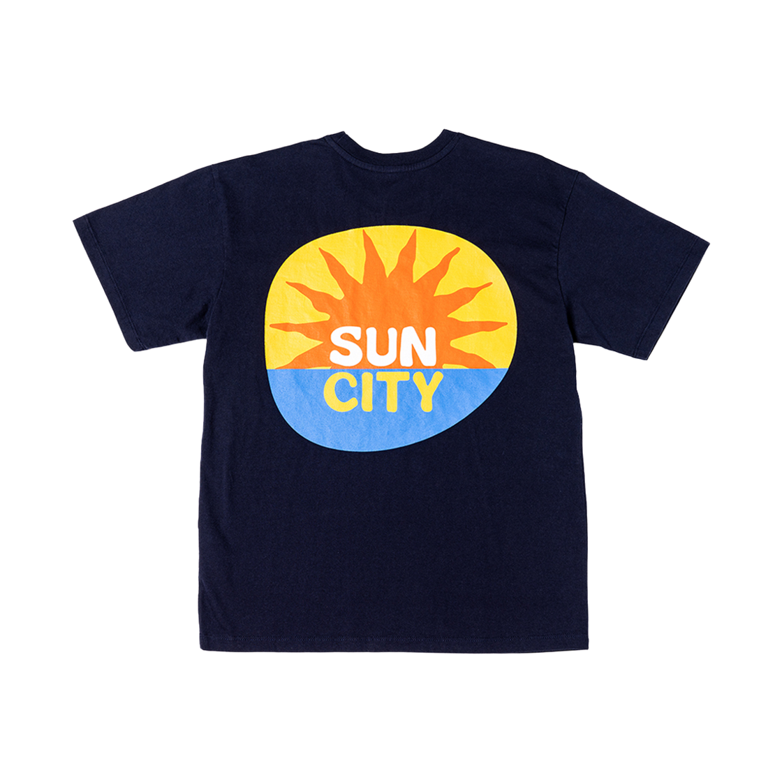 빅웨이브 컬렉티브 선시티 스마일 반팔 티셔츠 네이비(BIGWAVE COLLECTIVE Sun City Smile Tee Navy)