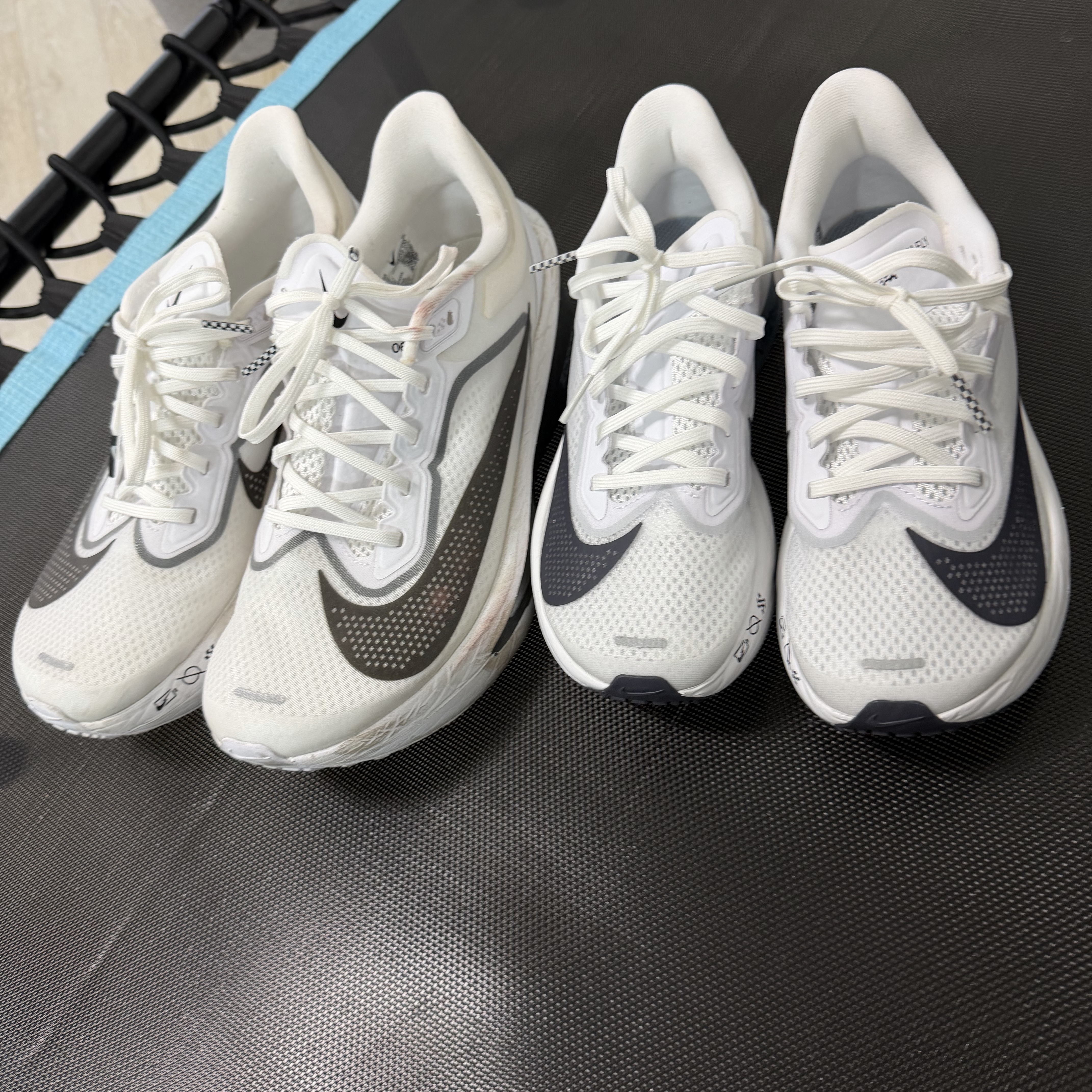 (W) Nike Zoom Fly 6 Road Racing White Pure Platinum, Nike Zoom Fly 6 White Smoke Grey 착용 스타일 - 2