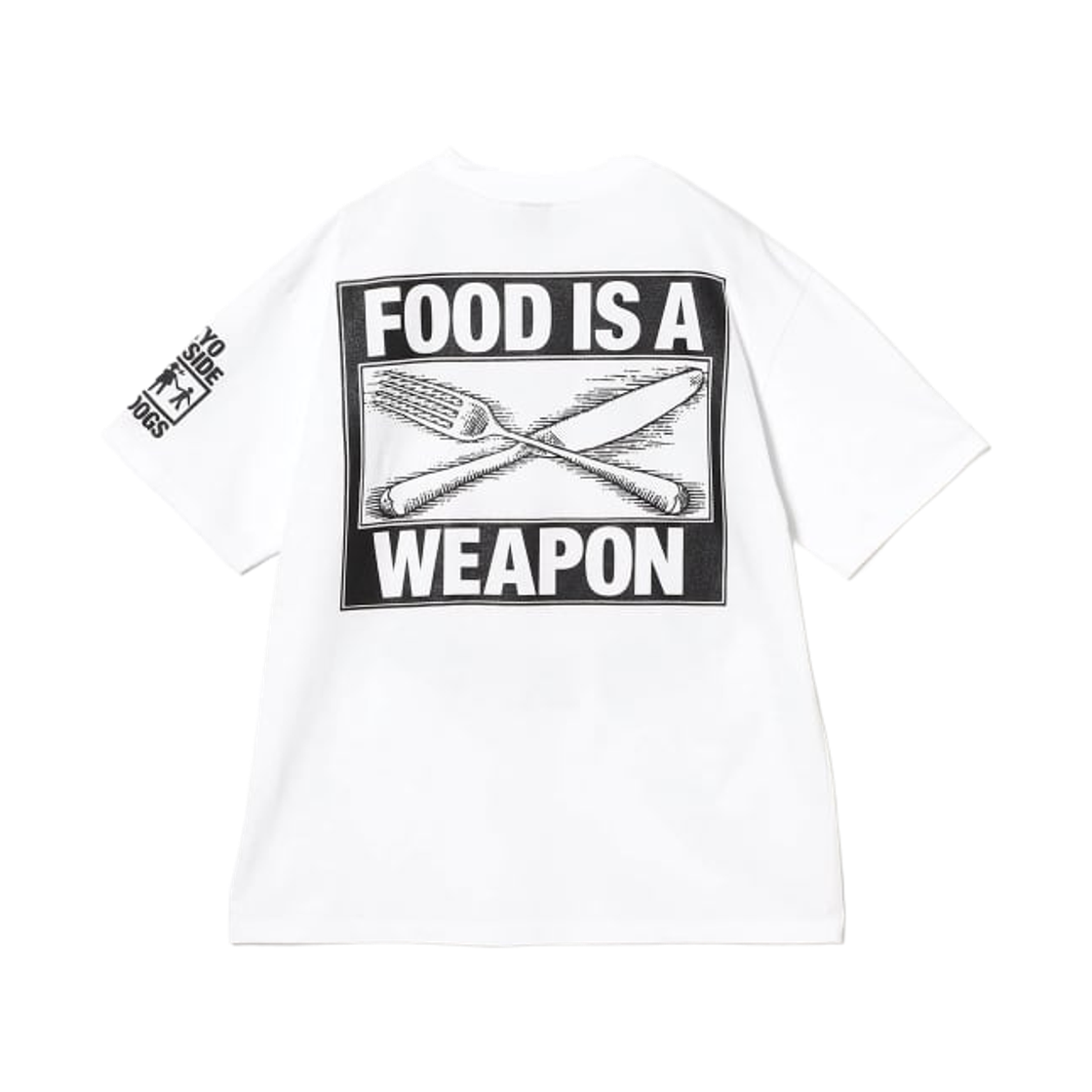 빔즈 T x 바이어스 독스 x 게토 가스트로 푸드 이즈 웨폰 티셔츠 화이트(Beams T x Bias Dogs x Ghetto Gastro Food is Weapon T-Shirt White) - 2