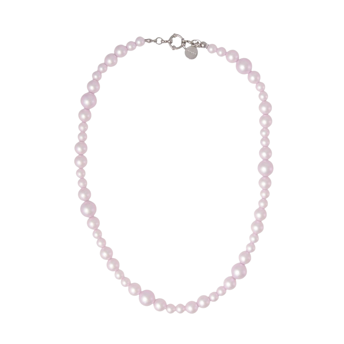 18N0009 OBJET213 Bubble Metallic Pink Necklace