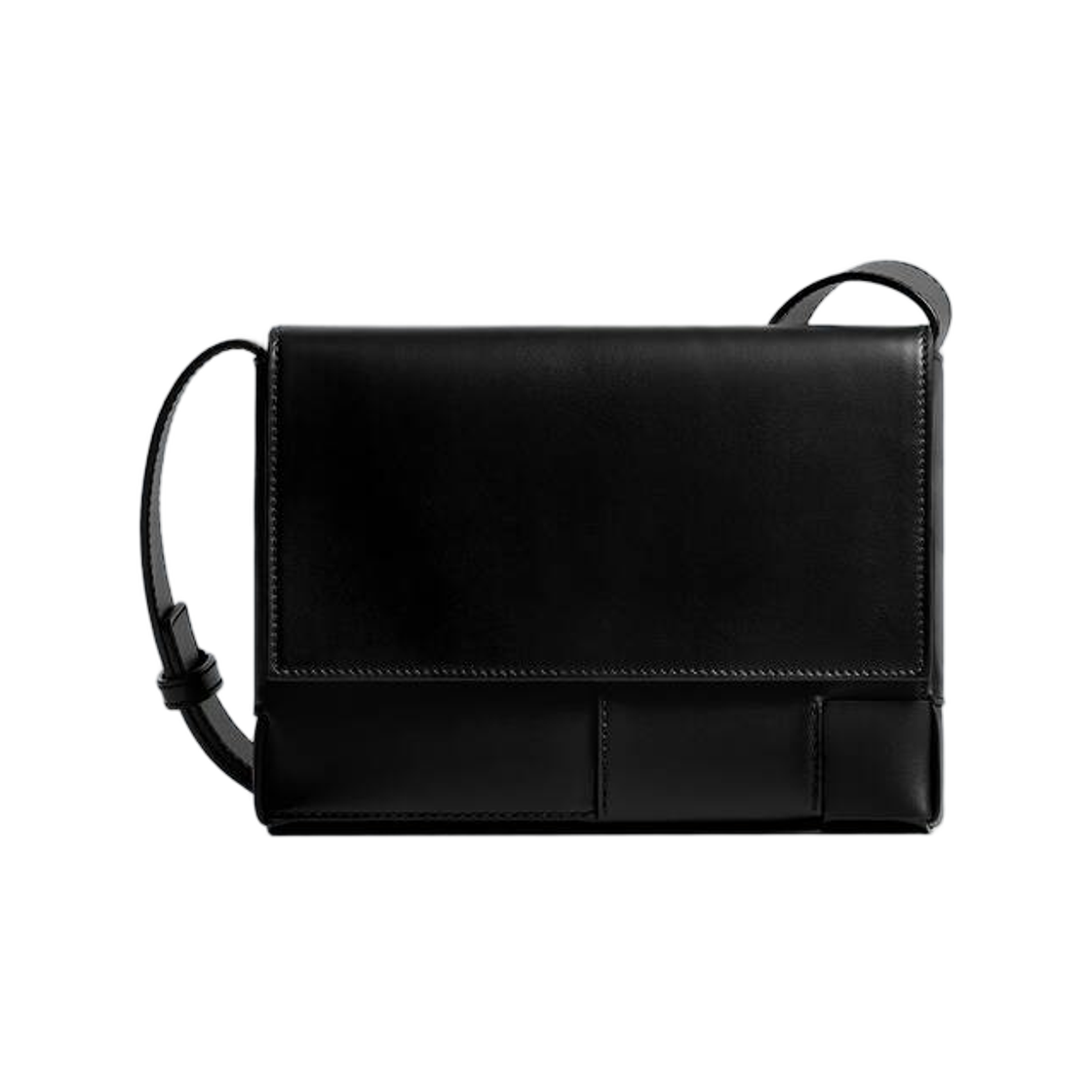 867404V6HU08803 Bottega Veneta Angolo Messenger Black