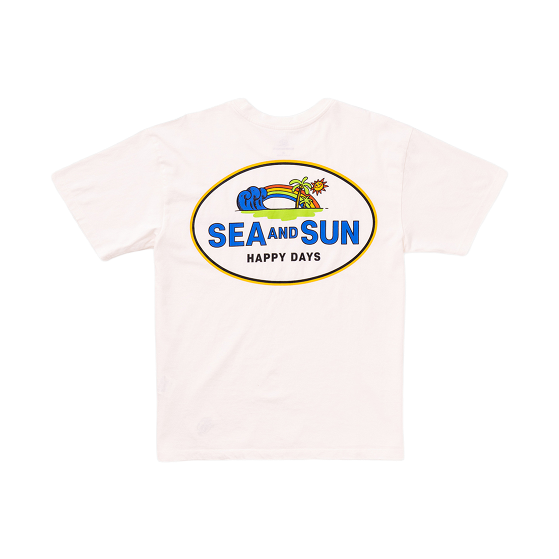 빅웨이브 컬렉티브 씨앤선 해피 데이즈 반팔 티셔츠 오프 화이트(BIGWAVE COLLECTIVE Sea And Sun Happy Days Tee Off White)