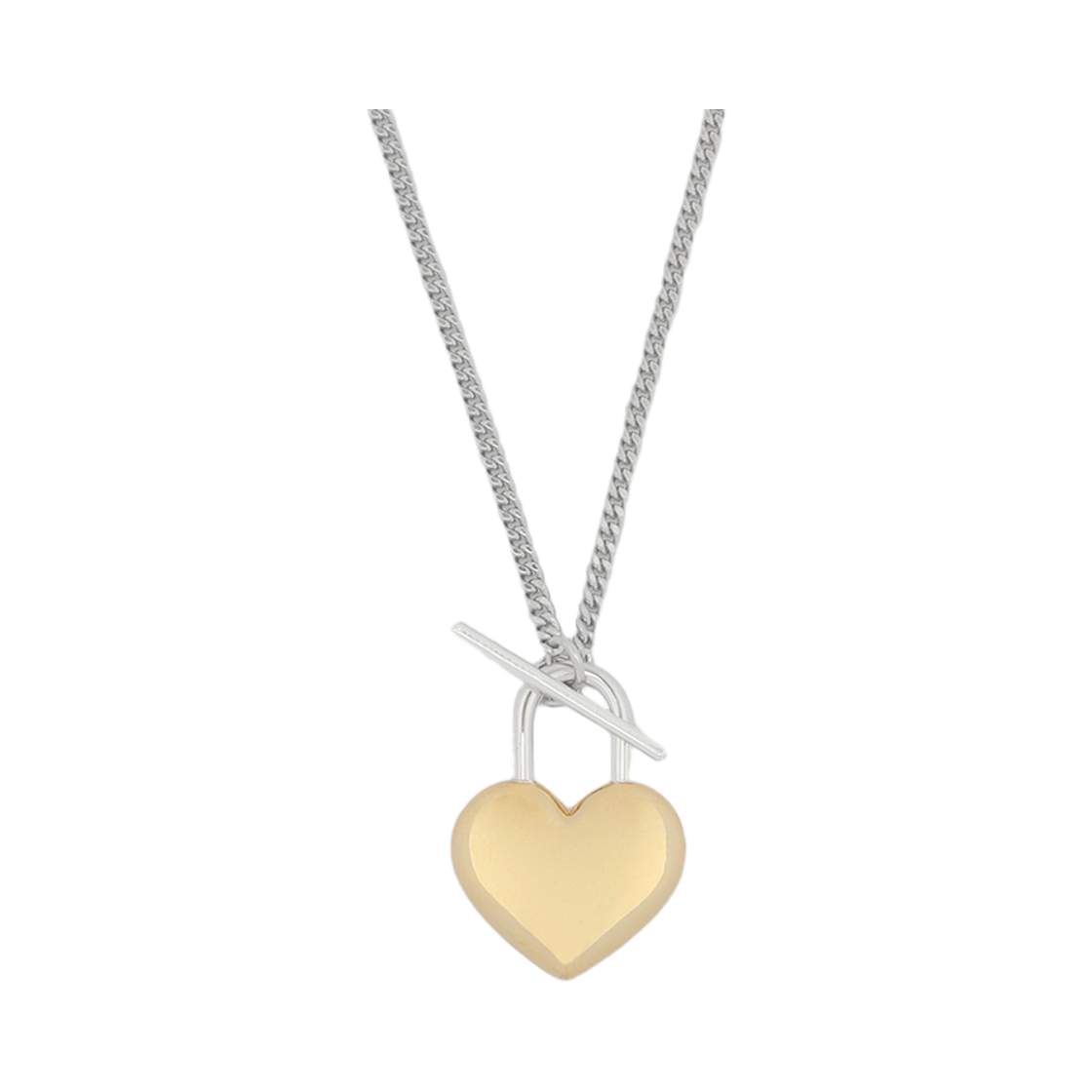 논논 토글 러브 넥클리스 골드(Nonenon Toggle Love Necklace Gold)