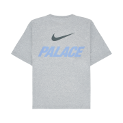 Palace x Nike Font Swoosh T-Shirt Grey Marl - 26SS