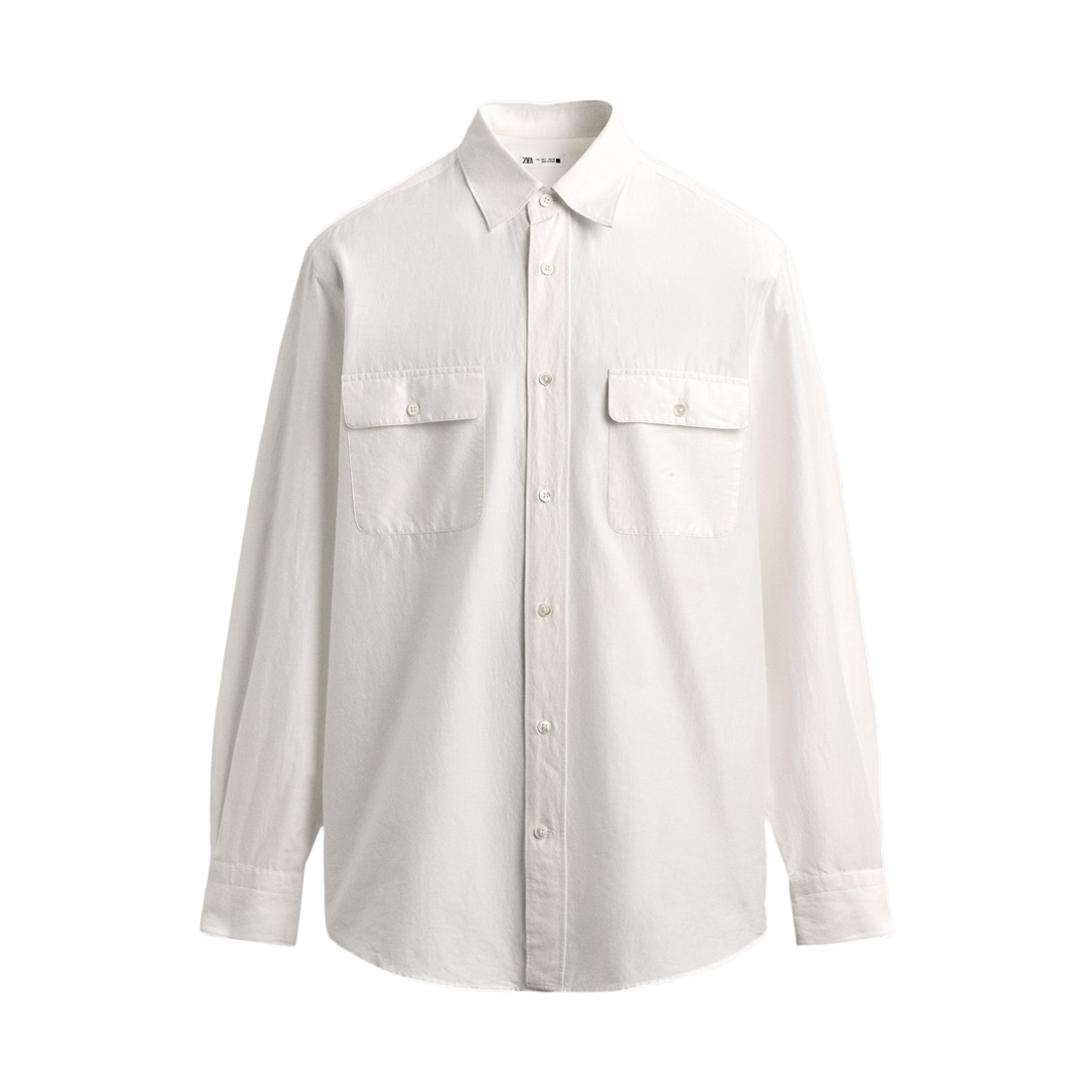 7545/157/250 Zara x Aaron Levine Pocket Fluid Shirt White