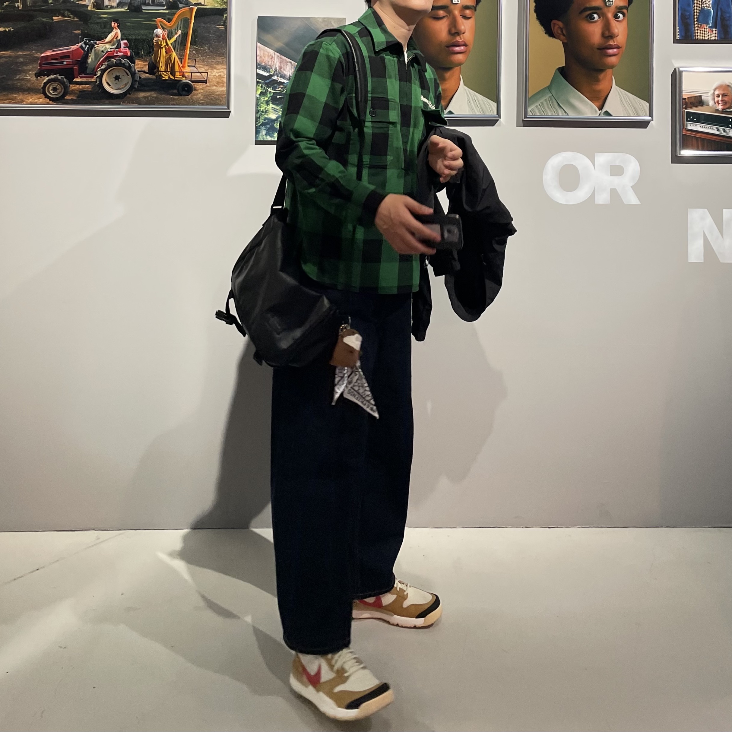 Human Made Check Half-Zip Shirt Green, Nike x Tom Sachs Mars Yard Shoe 3.0 Space Camp 착용 스타일