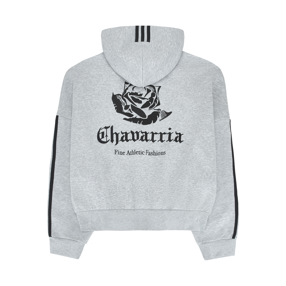 아디다스 x 윌리 차바리아 풀 집 로고 후드 라이트 그레이 헤더 - KR 사이즈(Adidas x Willy Chavarria Full Zip Logo Hoodie Light Grey Heather - KR Sizing) - 2