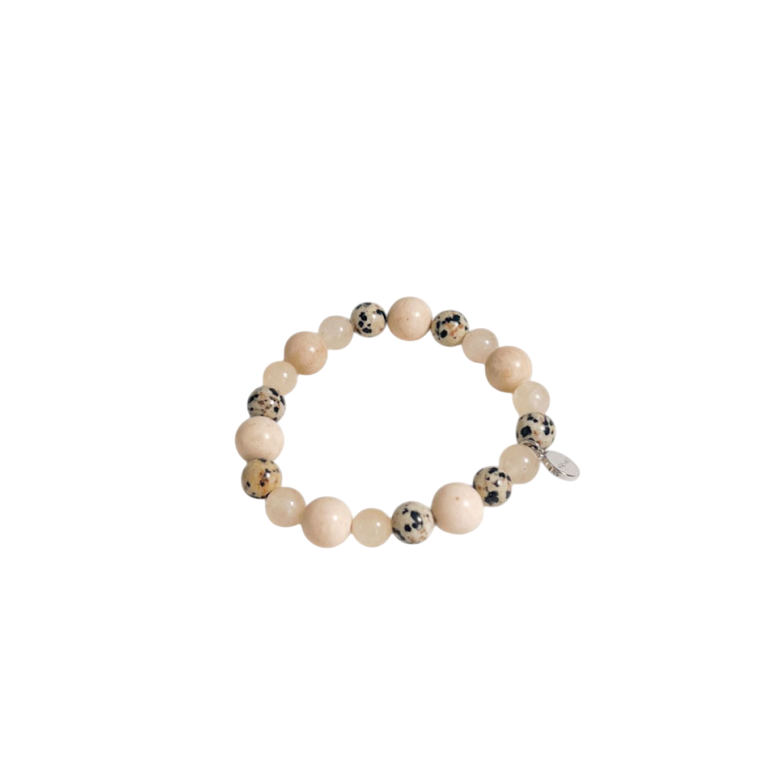 18B0002 OBJET213 Nude & dalmatian bubble bracelet
