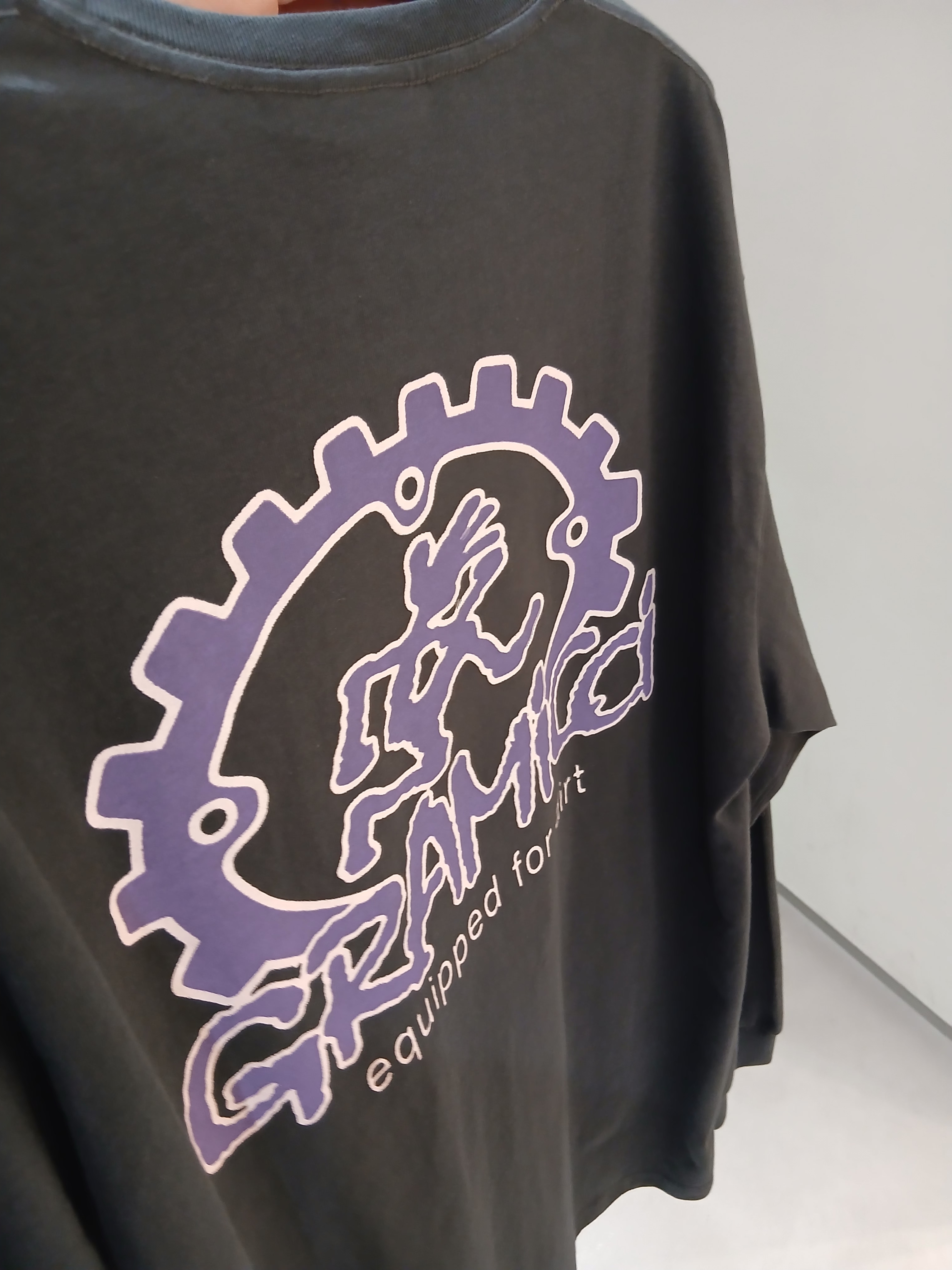 Gramicci Equipped For Dirt L/S T-Shirt Vintage Black - US Sizing, Gramicci G-Short Shorts Olive - US Sizing 착용 스타일 - 1