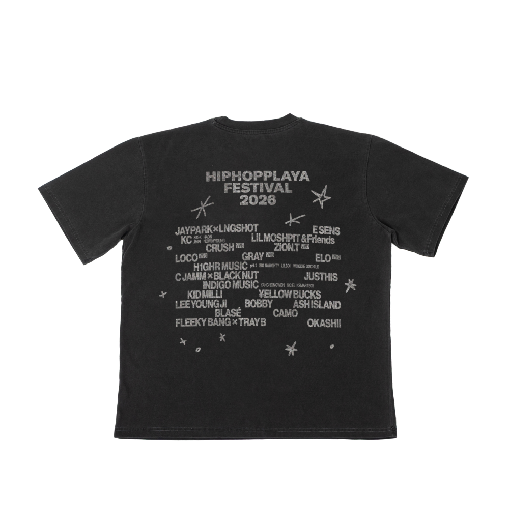 힙플페2026 라인업 티셔츠(HPF2026 OFFICIAL LINE UP TEE)