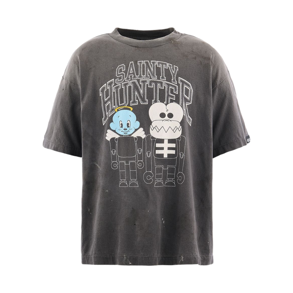 MK8-0000-C28 Saint Mxxxxxx x Bounty Hunter Skull-K&Baby-M S/S T-Shirt Black - 26SS