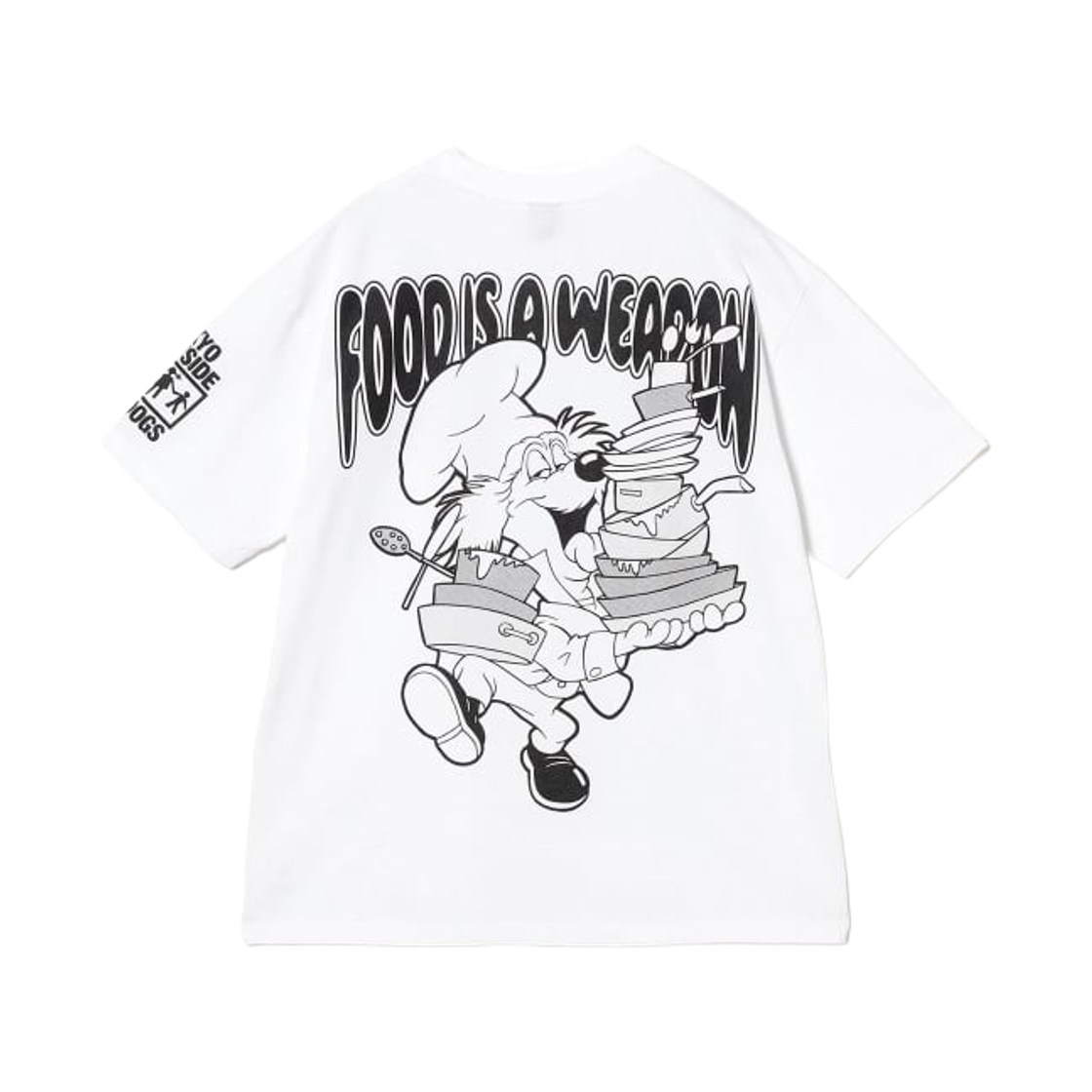 빔즈 T x 바이어스 독스 x 게토 가스트로 레디 투 다인 티셔츠 화이트(Beams T x Bias Dogs x Ghetto Gastro Ready To Dine T-Shirt White) - 2