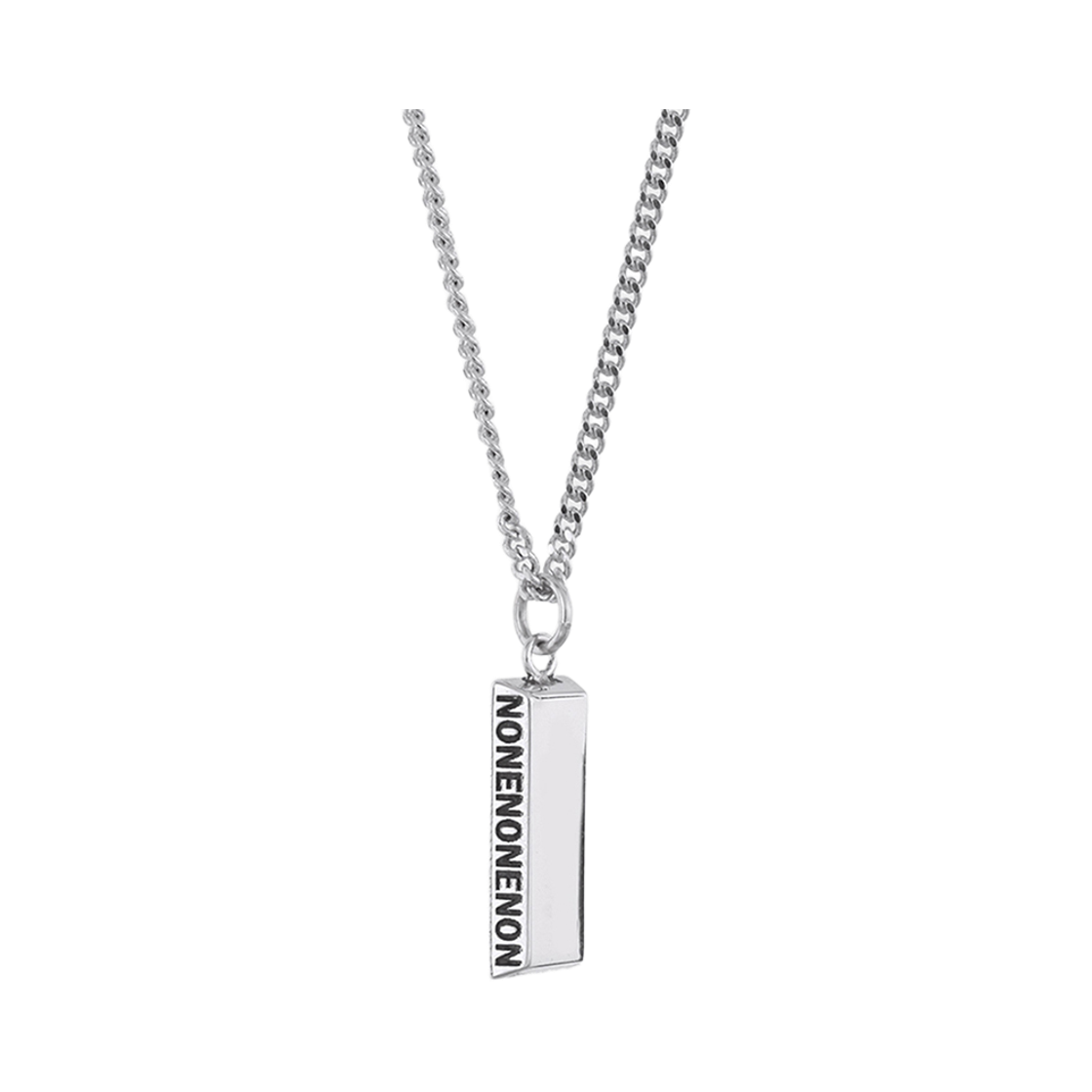 논논 실버 바 넥클리스(Nonenon Silver Bar Necklace)