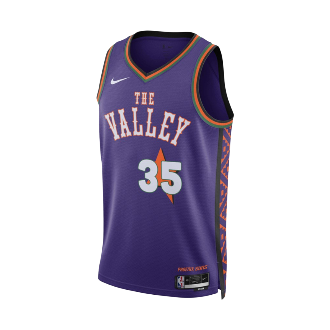 나이키 케빈 듀란트 피닉스 선즈 2024/25 시티 에디션 NBA 스윙맨 저지 필드 퍼플 (FQ4356-507) (마킹 버전)(Nike Kevin Durant Phoenix Suns 2024/25 City Edition Dri-Fit NBA Swingman Jersey Field Purple (FQ4356-507) (Marking Ver.))