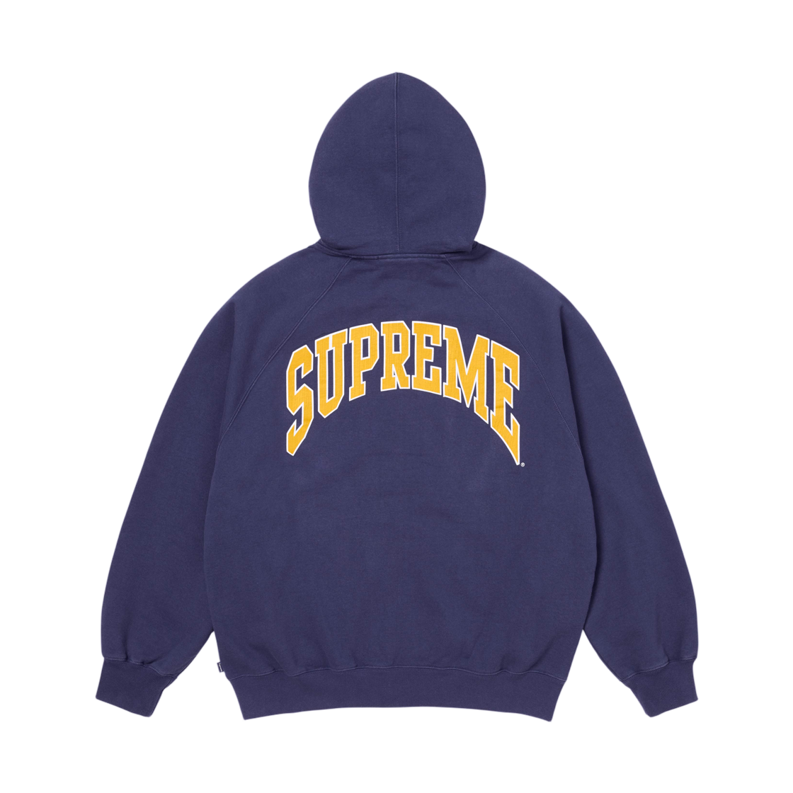 슈프림 크랙 래글런 집업 후드 스웨트셔츠 워시드 네이비 - 26SS(Supreme Cracked Raglan Zip Up Hooded Sweatshirt Washed Navy - 26SS) - 2