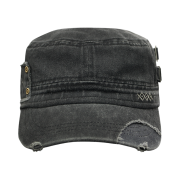 MAINBOOTH Patchwork Military Cap Charcoal