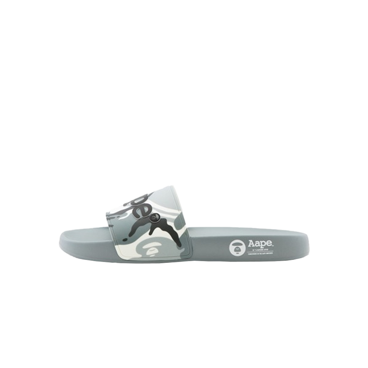 에이프 메인 로고 슬라이드 슈즈 화이트 멀티 - 26SS(AAPE Main Logo Slides Shoes White Multi - 26SS) - 3