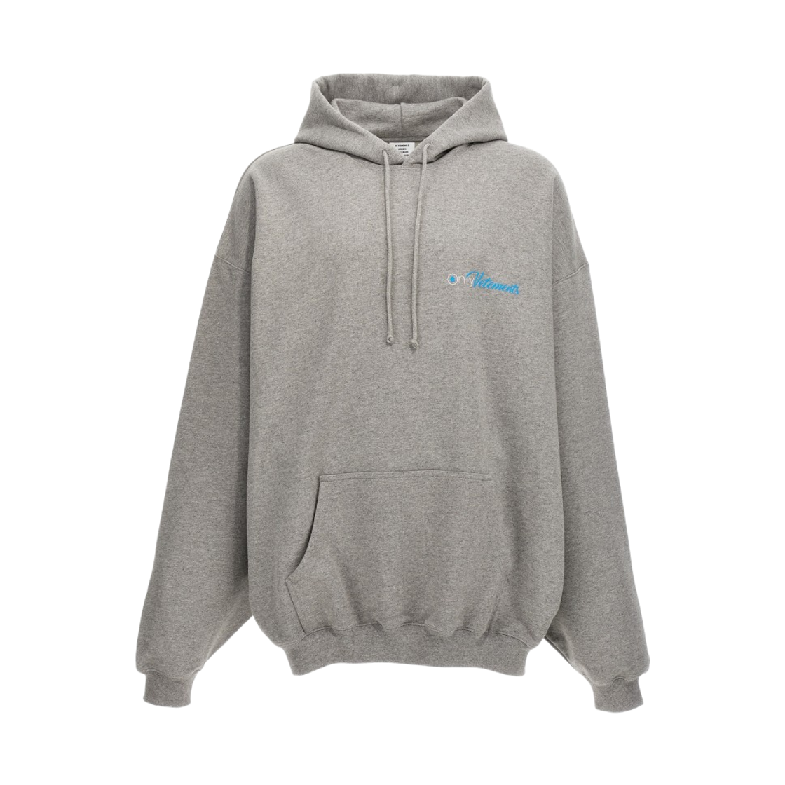 베트멍 온리 베트멍 후디 그레이 멜란지(Vetements Only Vetements Hoodie Grey Melange)