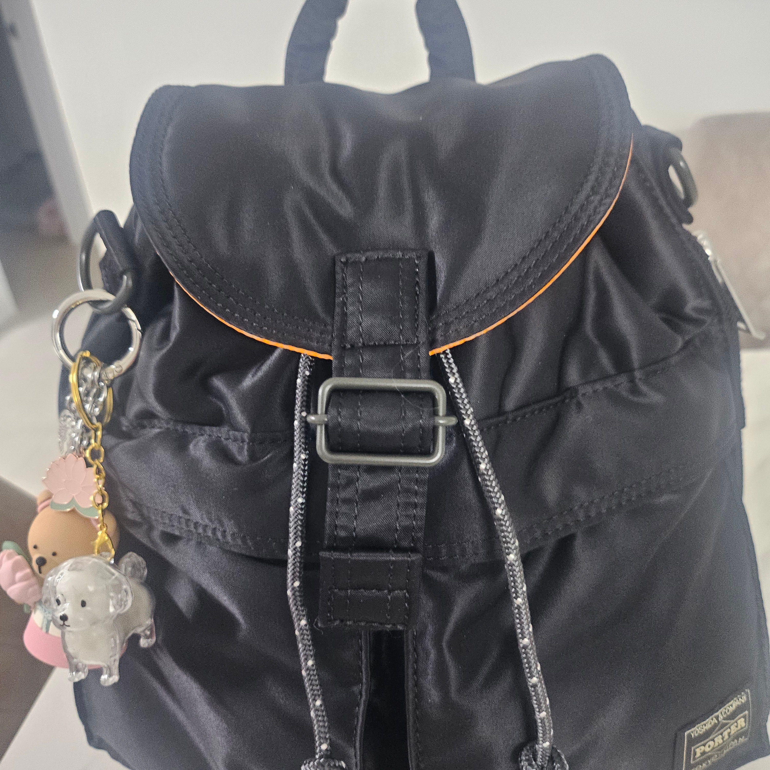 Porter All New Tanker Sackpack Black 착용 스타일