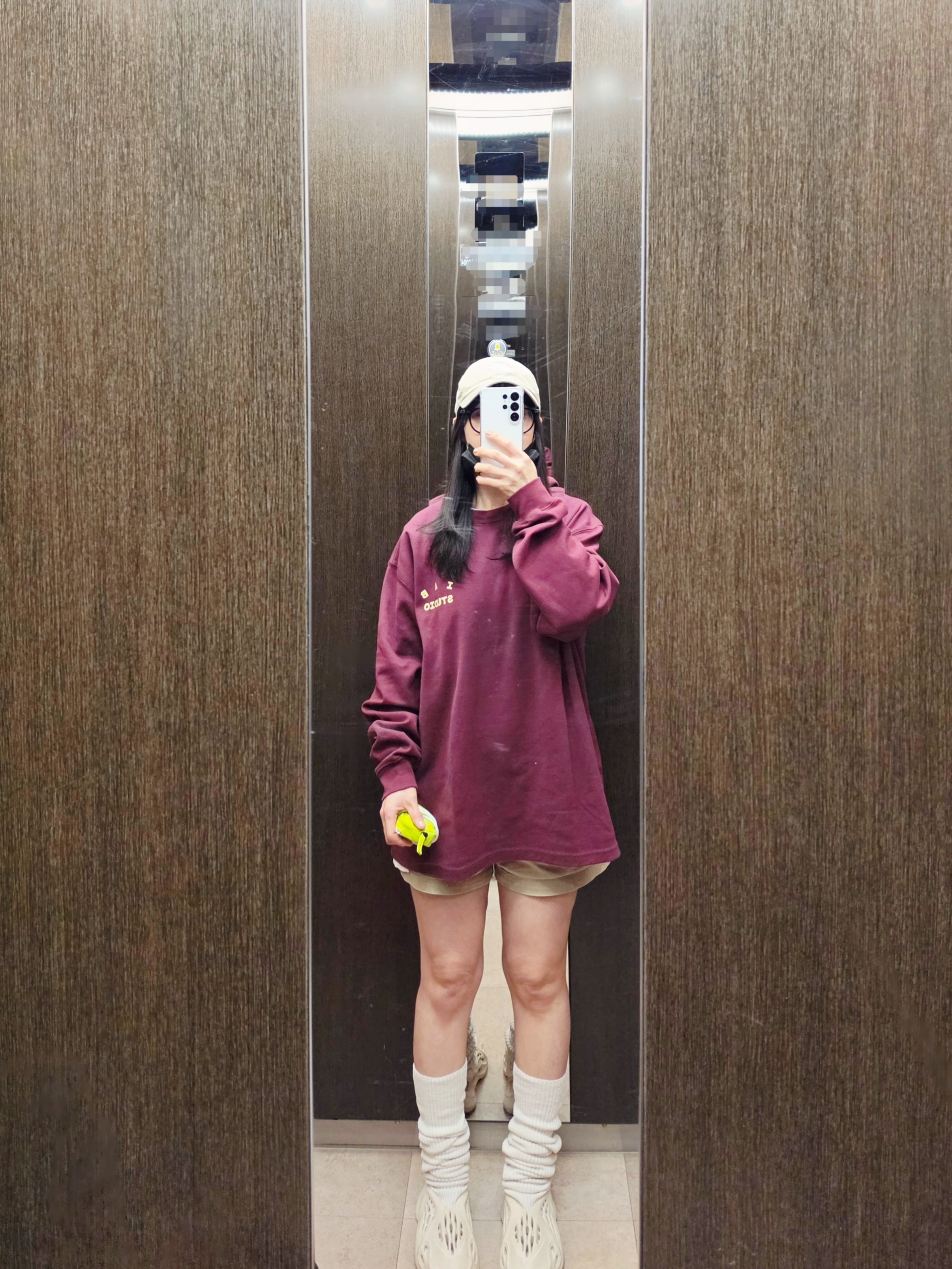 IAB Studio Long Sleeve Burgundy - The Hyundai Seoul Exclusive, Nike Heritage 86 Futura Washed Cap Khaki 착용 스타일
