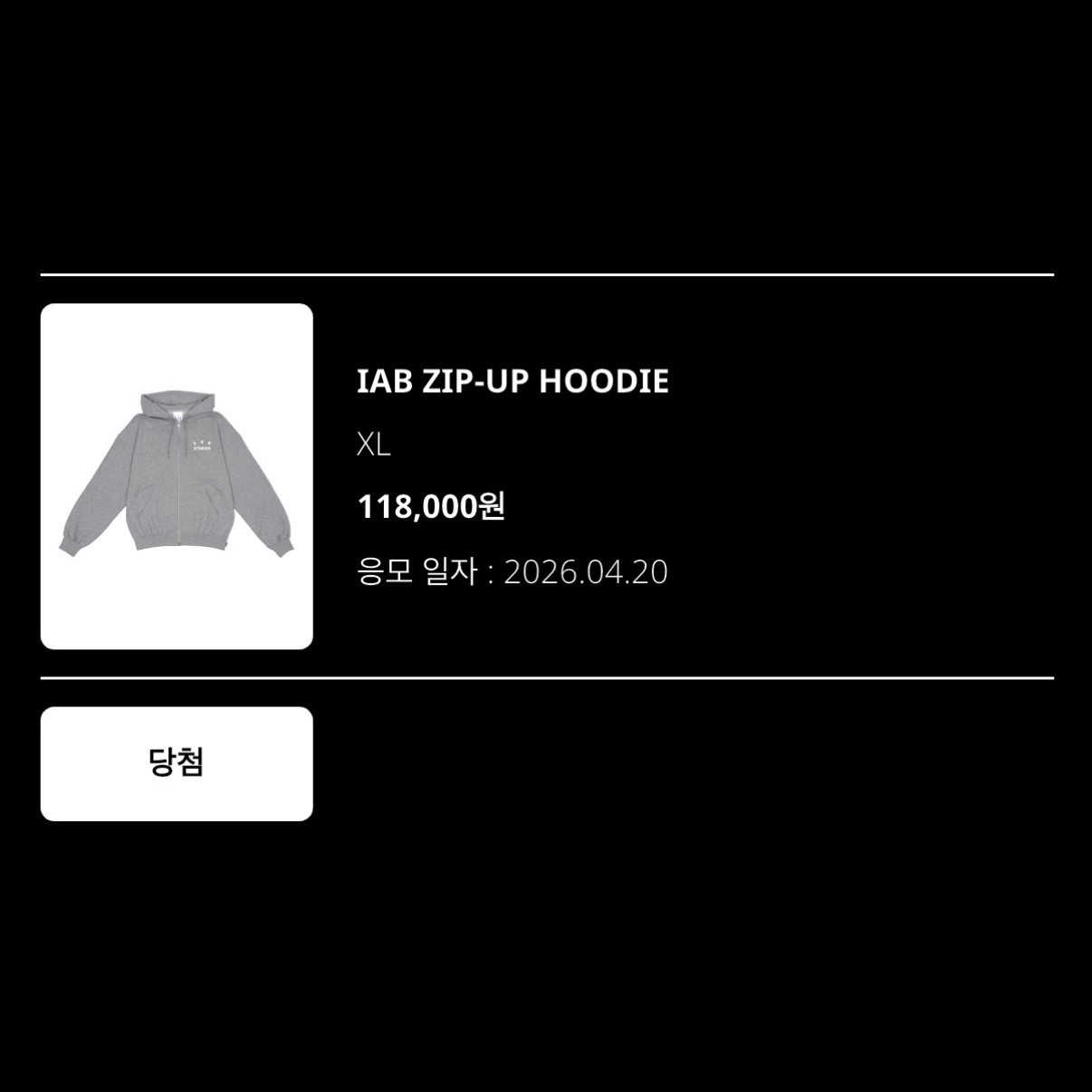 IAB Studio Zip-Up Hoodie Melange Gray - 26SS 착용 스타일 - 1