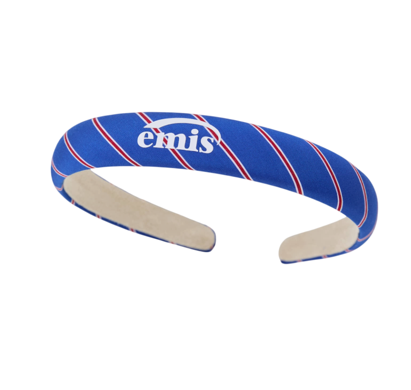 - Emis Stripe Slim Hairband Blue