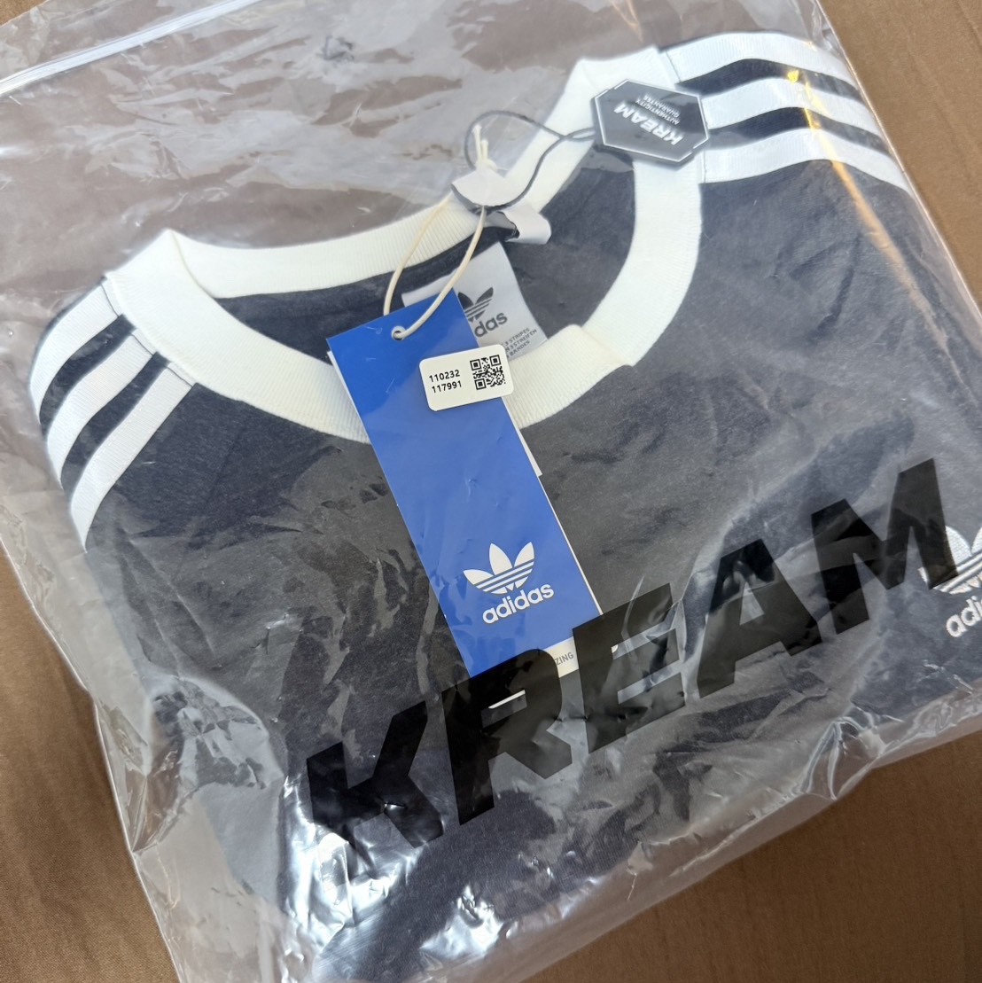 (W) Adidas 3S Slim Reglan T-Shirt Black Melange - KR Sizing 착용 스타일