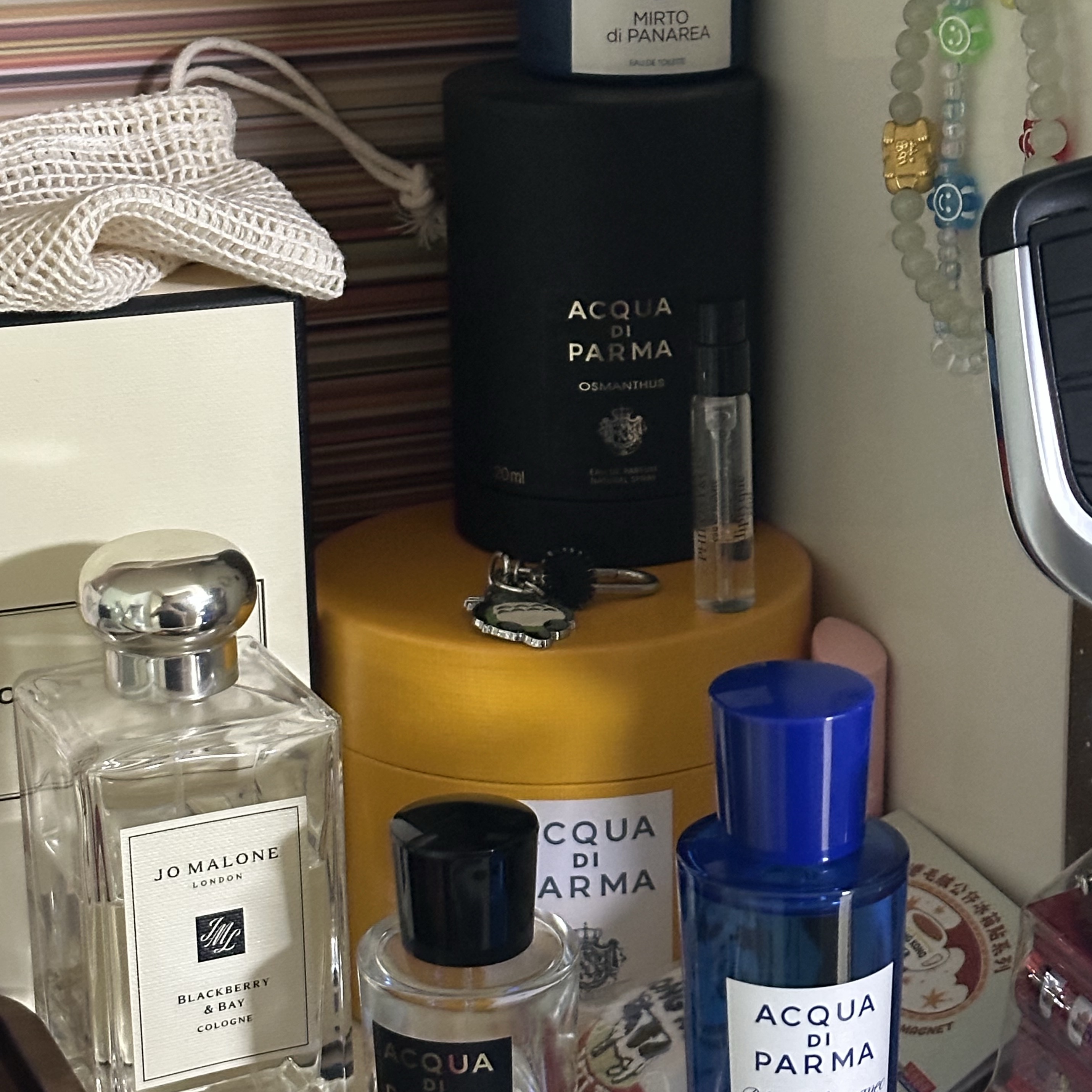 Acqua Di Parma Mirto di Panarea Eau De Toilette 30ml, Acqua Di Parma Osmanthus Eau De Parfum 20ml 착용 스타일