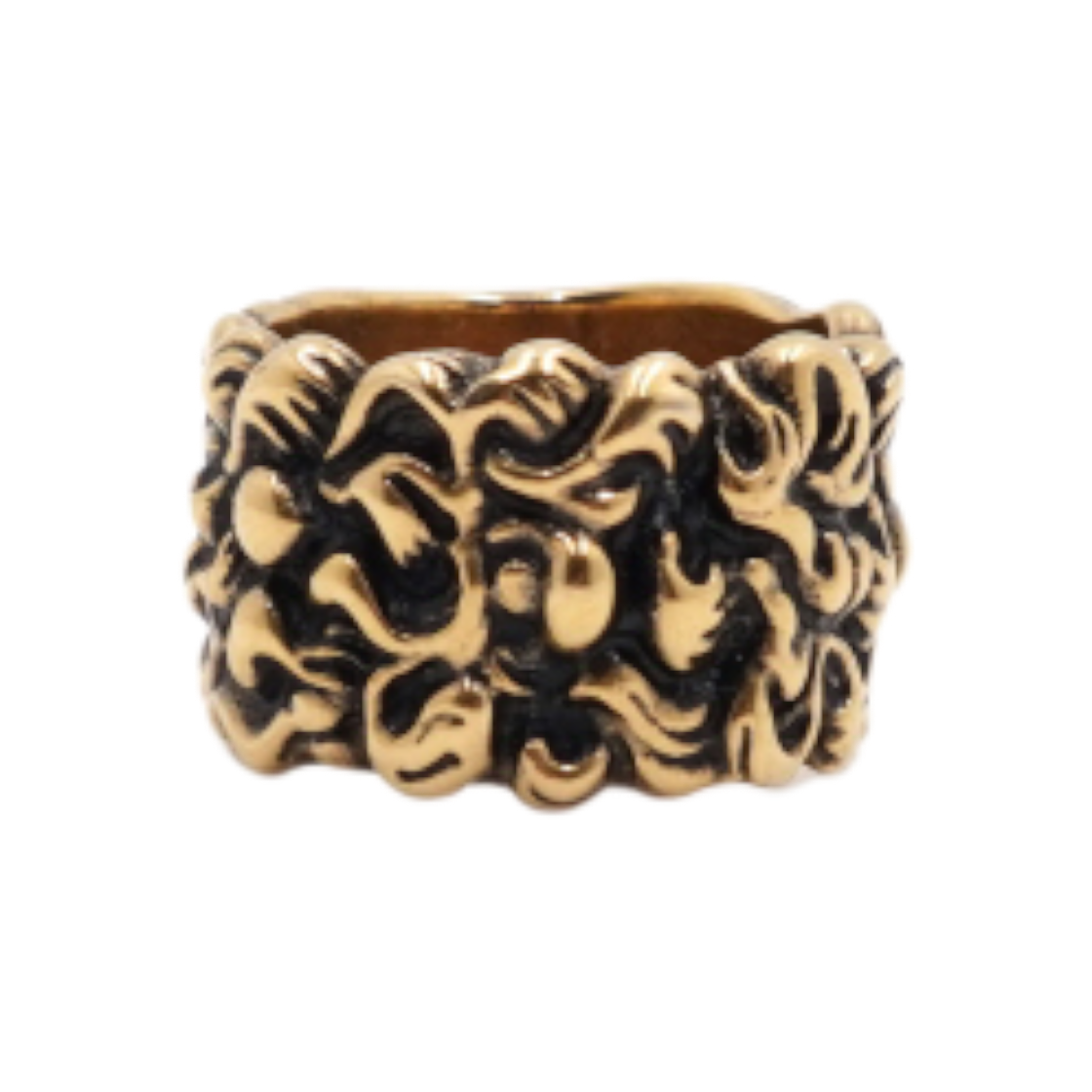 ITJ4CDDJK3SV Gucci 476854 Gold Lion Mane Ring