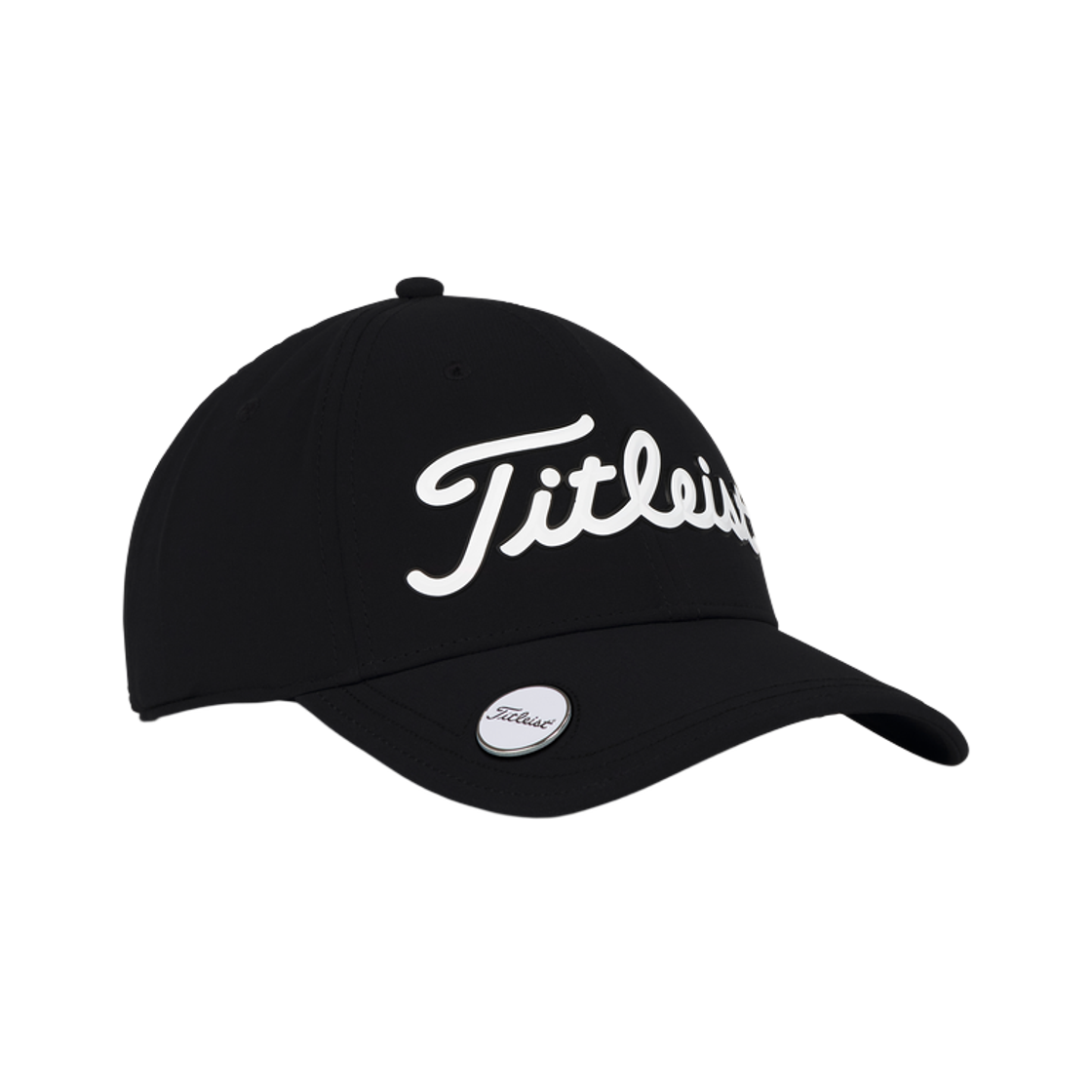 타이틀리스트 플레이어 포퍼먼스 볼 마커 캡 블랙 화이트(Titleist Players Performance Ball Marker Cap Black White)