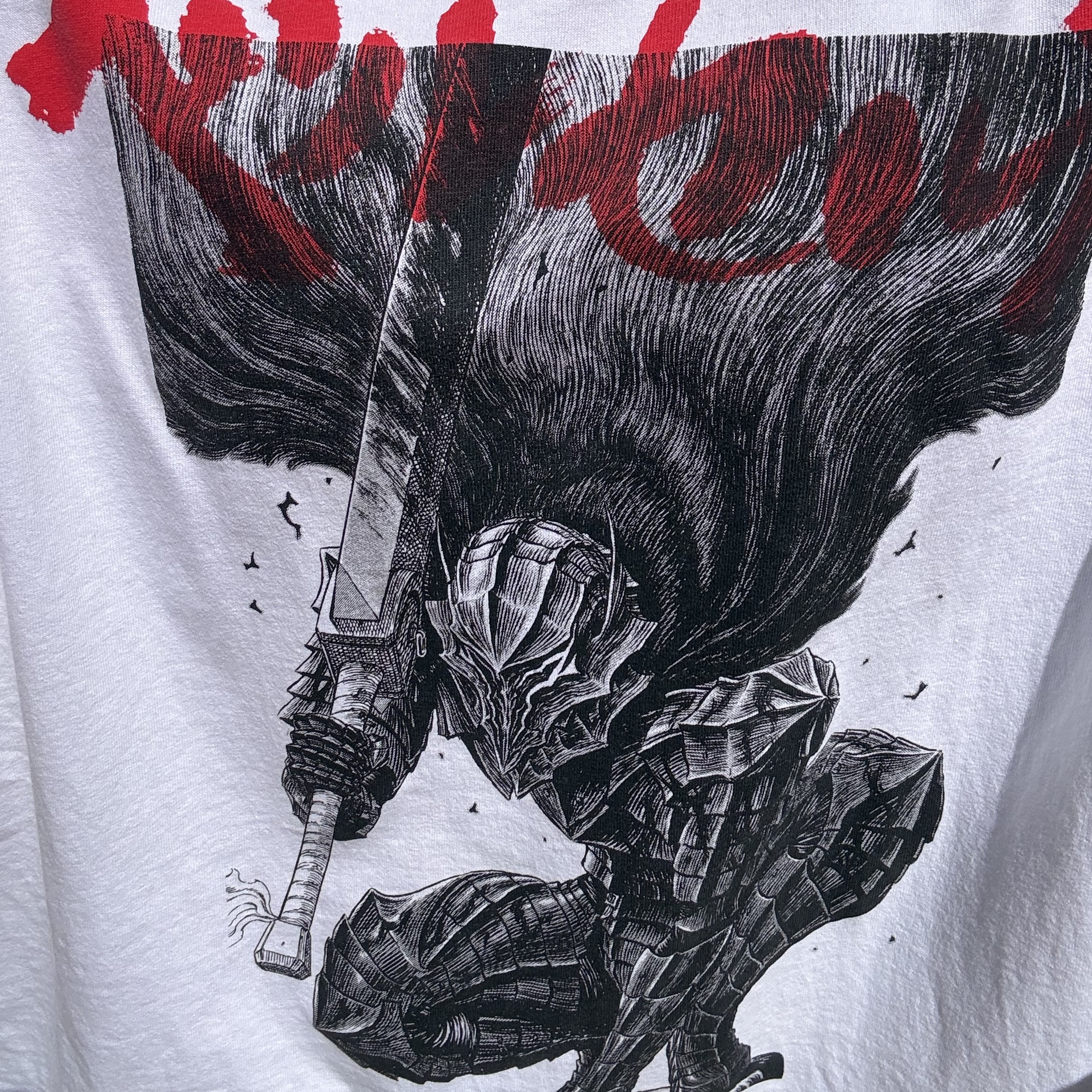 Uniqlo UT x Berserk Manga Curation Graphic T-Shirt A White 착용 스타일
