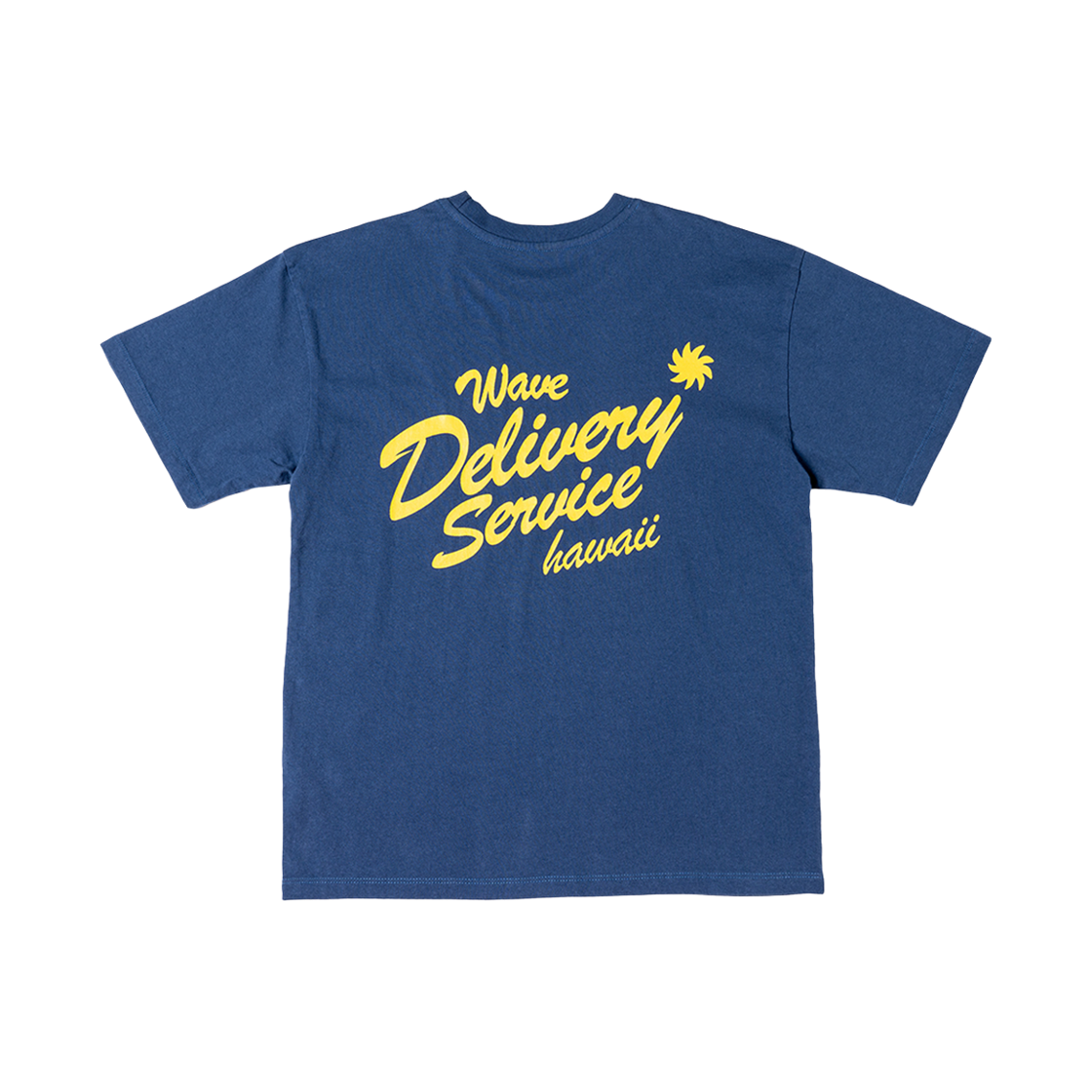 빅웨이브 컬렉티브 웨이브 딜리버리 서비스 반팔 티셔츠 인디고 블루(BIGWAVE COLLECTIVE Wave Delivery Service Tee Indigo Blue)