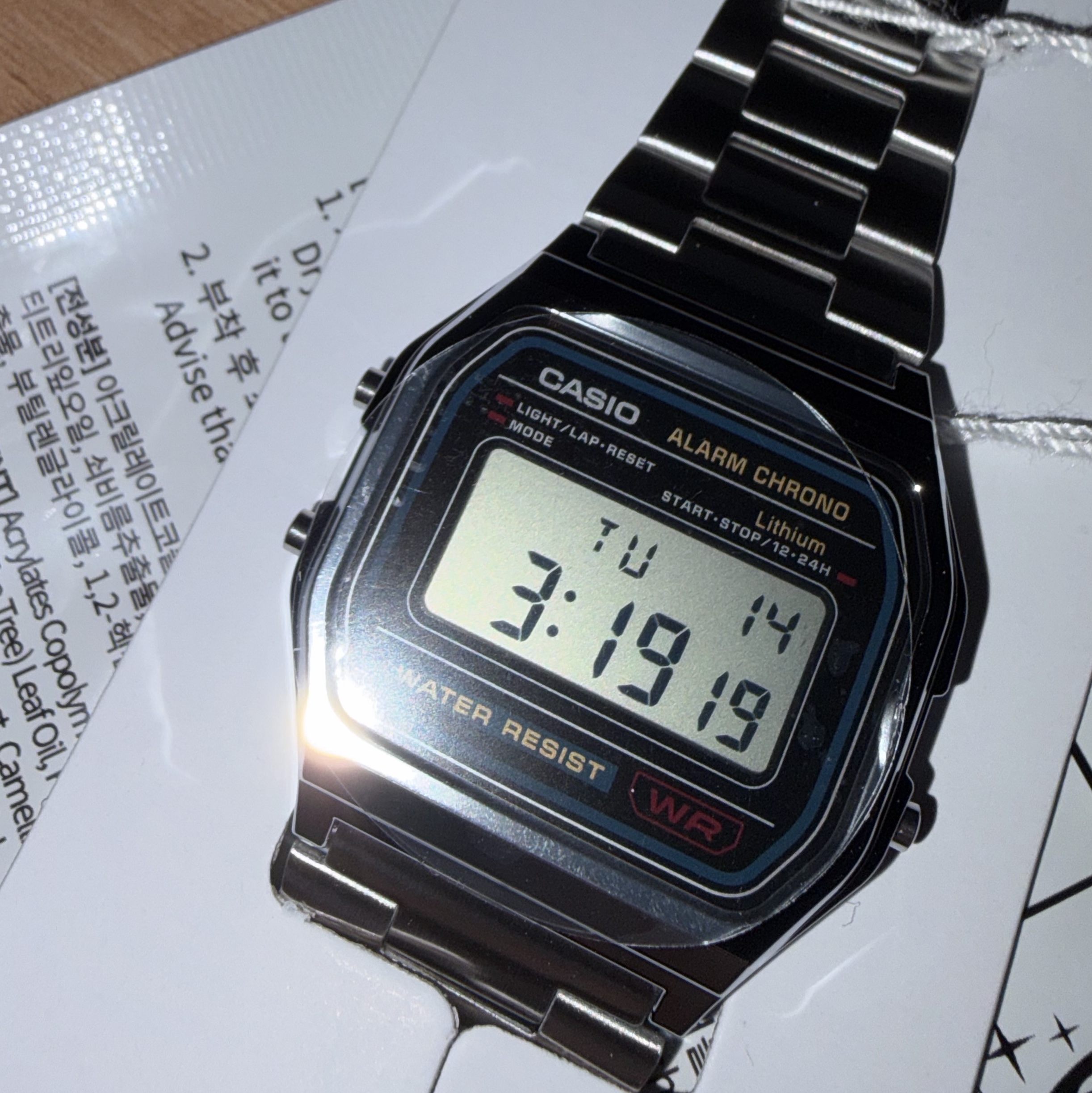 [선물위크] Casio A158WA-1DF 착용 스타일