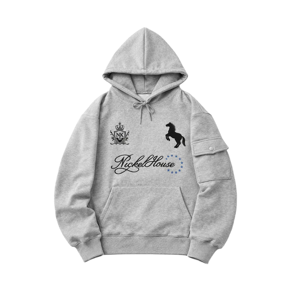 닉켈하우스 26 동키 포켓 후드티 그레이(NICKEL HOUSE 26 DONKEY POCKET HOODIE Gray)