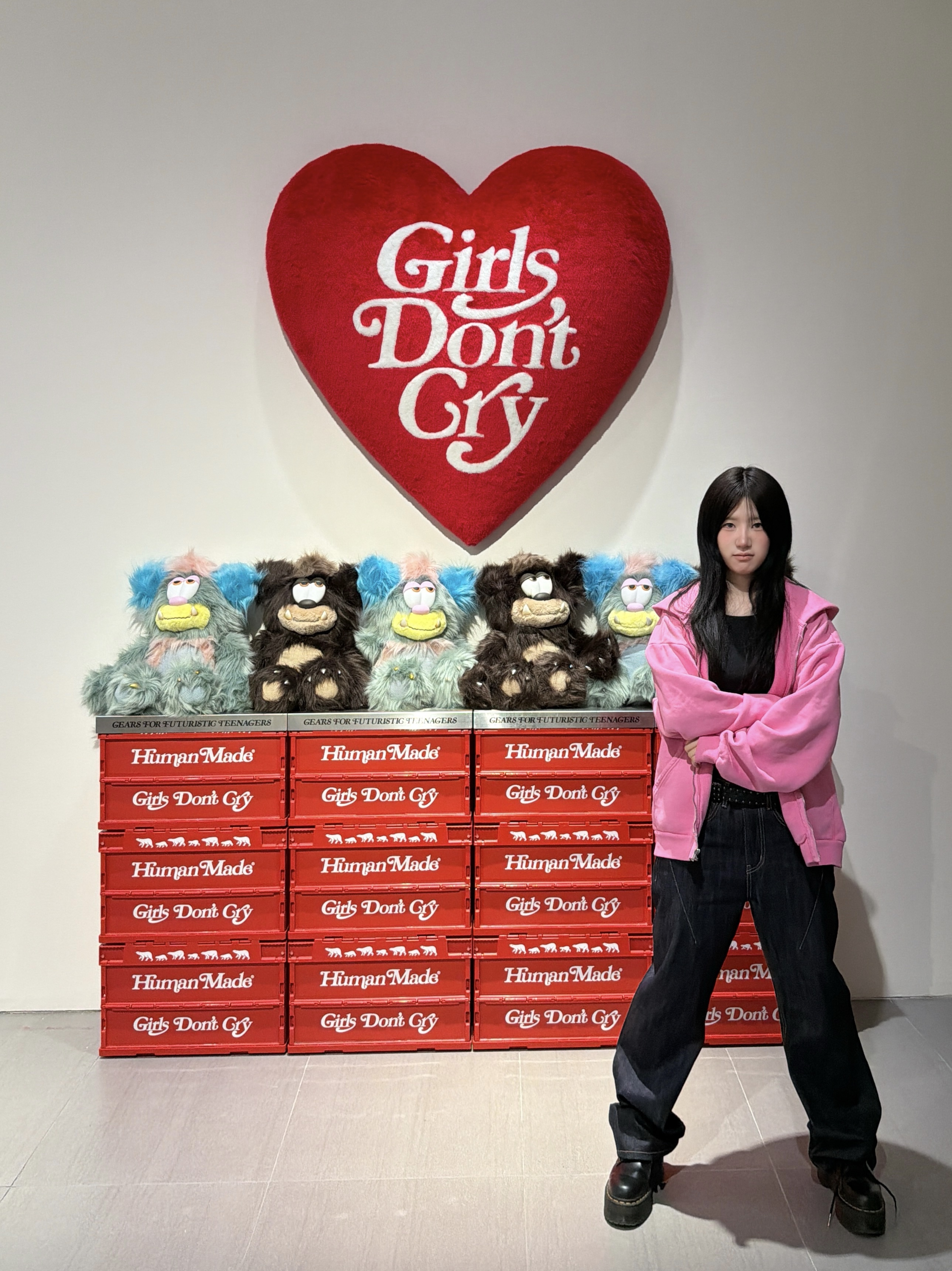 Verdy x Ice Spice Big Guy Zip Hoodie Pink, VERDY : I Believe in Me - 성인 착용 스타일 - 1